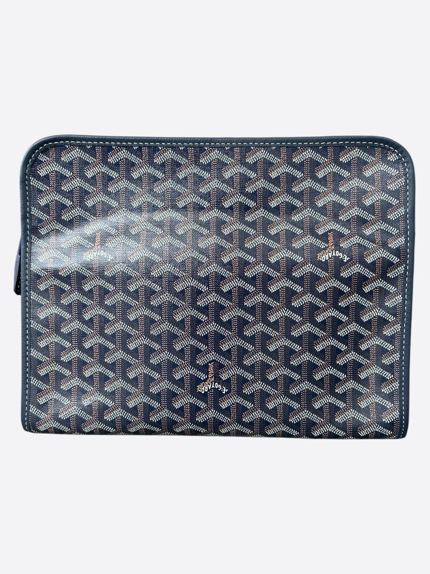 Goyard Navy Jouvence GM Toiletry Bag