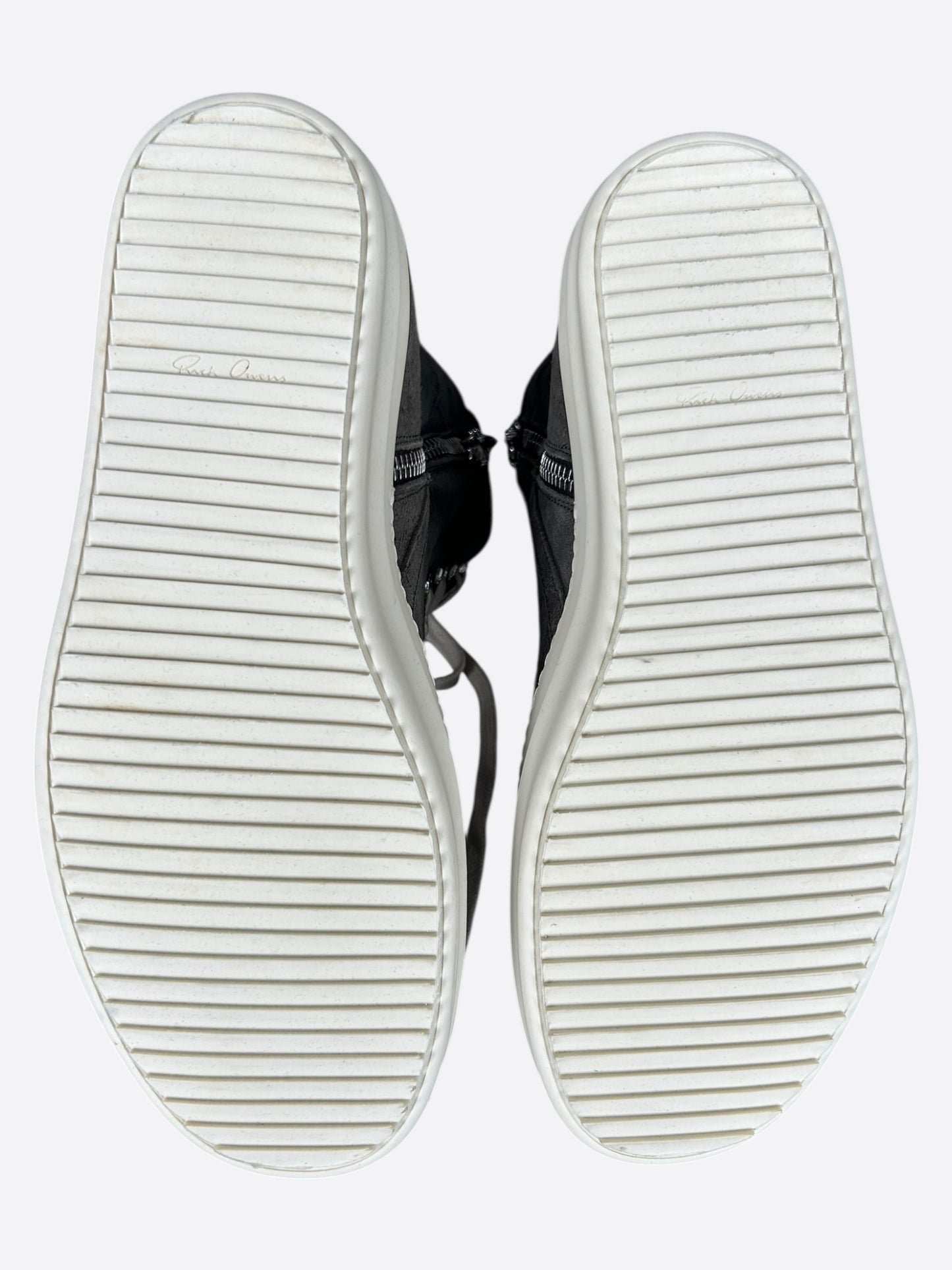 Chrome Hearts Rick Owens Grey Suede Geobaskets
