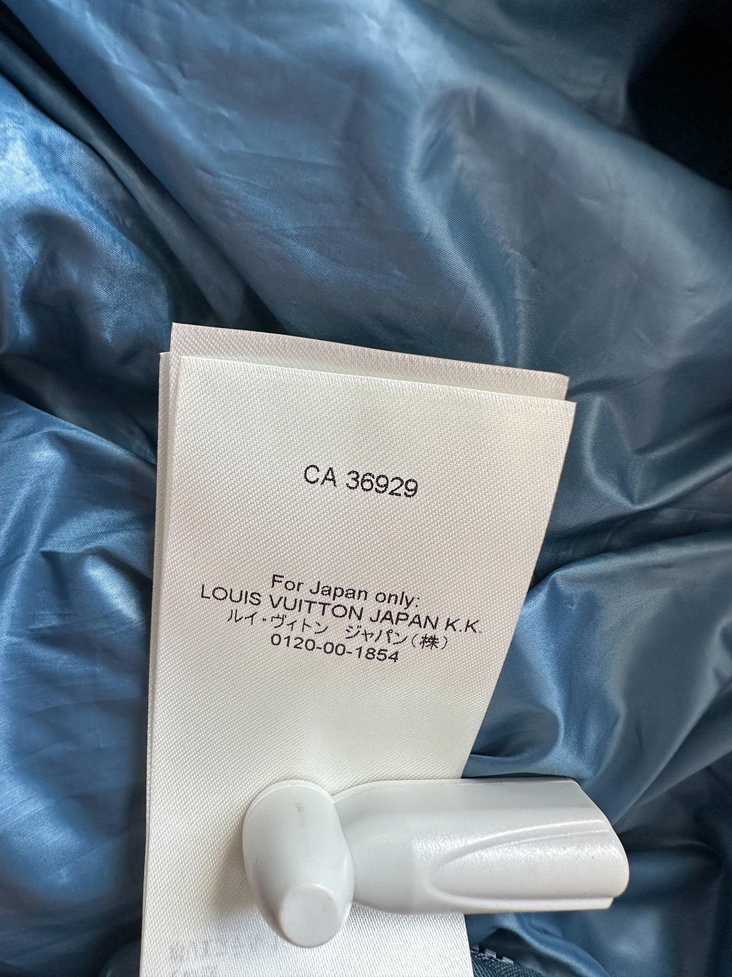 Louis Vuitton Ice Blue Flower Monogram Puffer Jacket