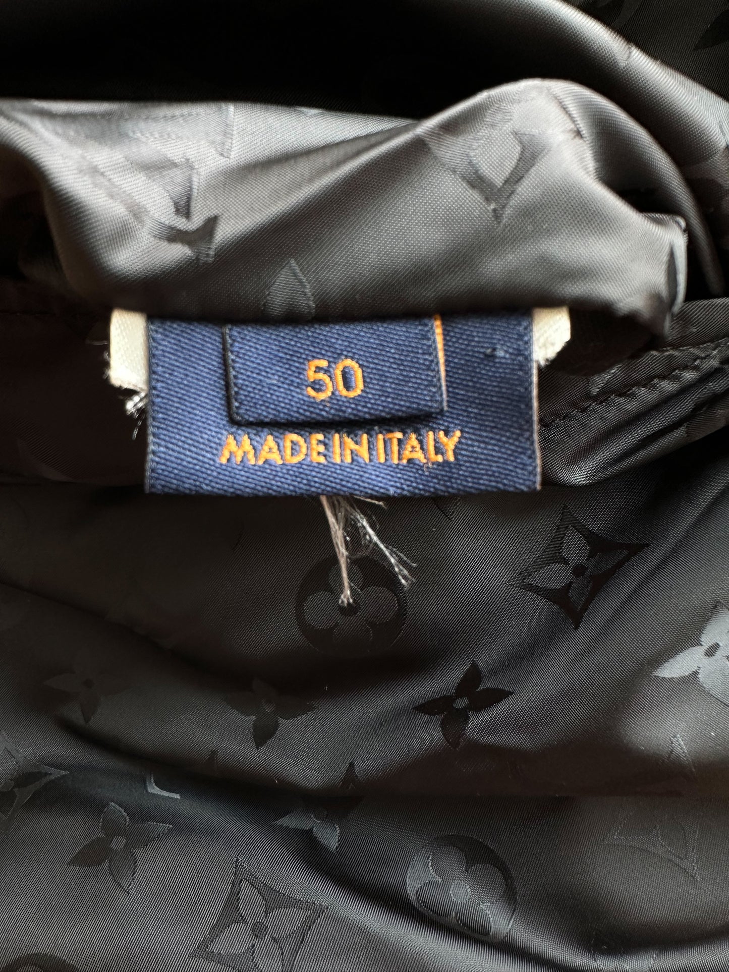 Louis Vuitton Black Monogram Reversible Leather Jacket