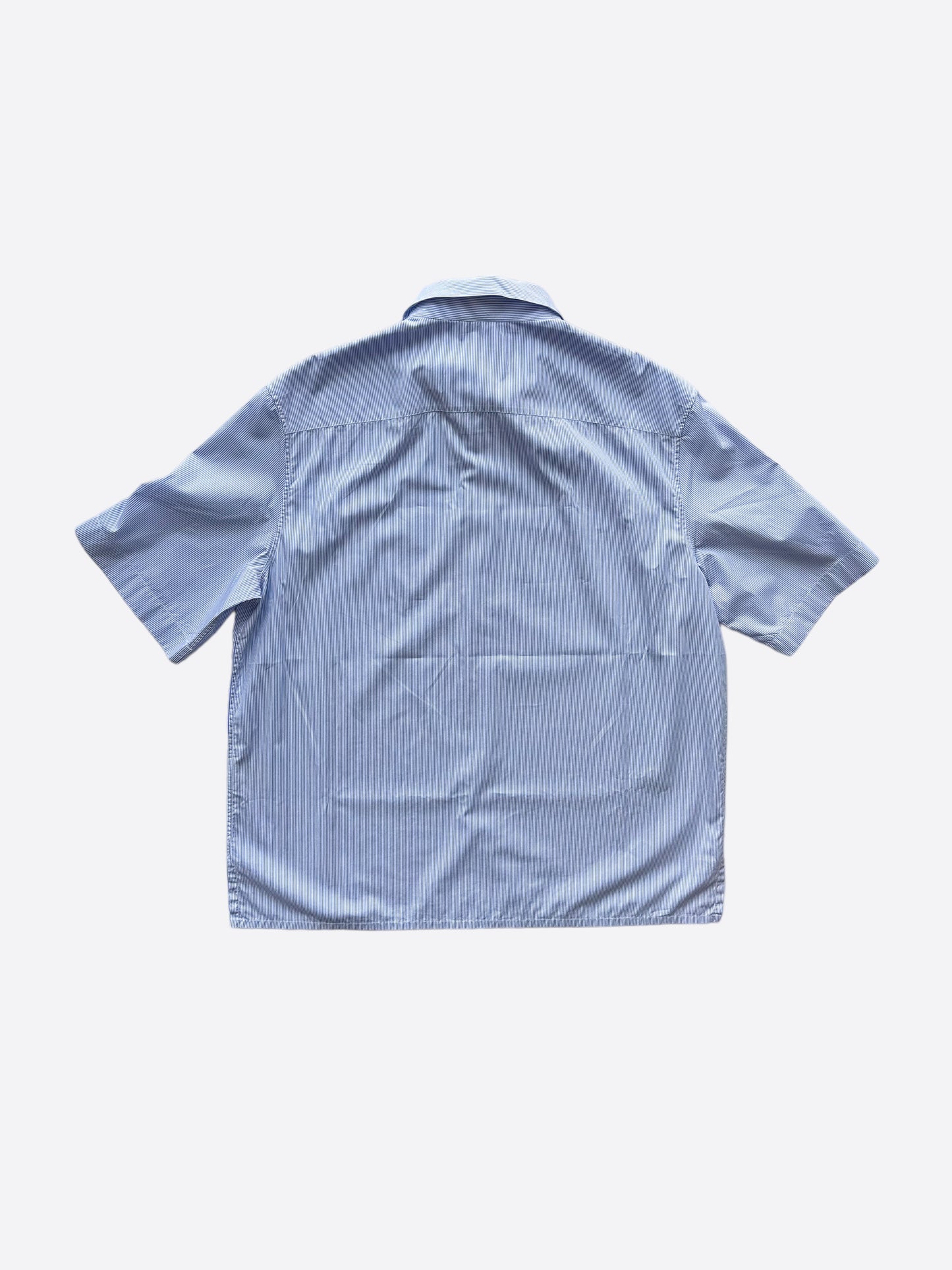 Dior Air Jordan Blue & White Striped Embroidered shirt