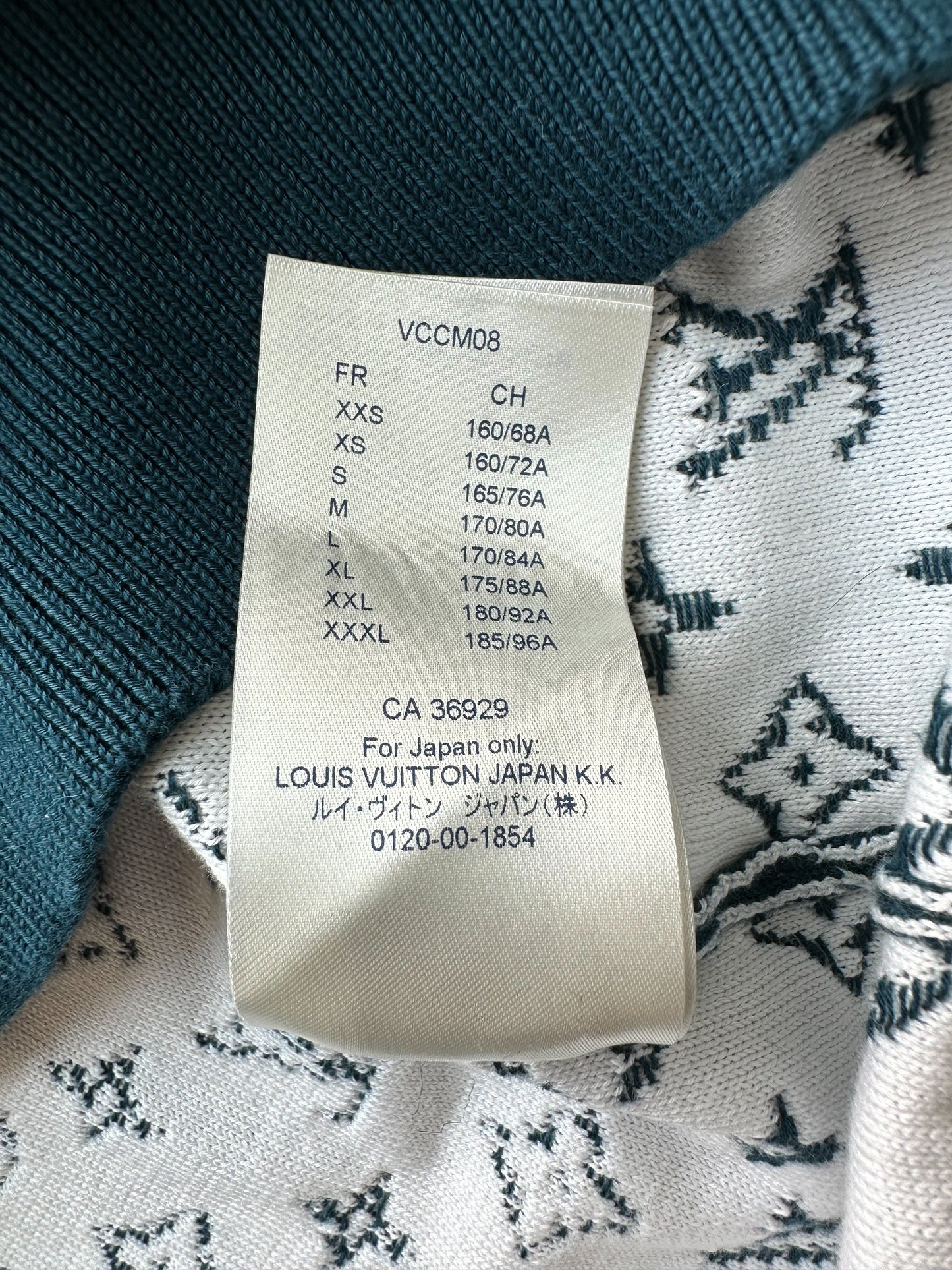 Louis Vuitton Turquoise Monogram Gradient Sweater