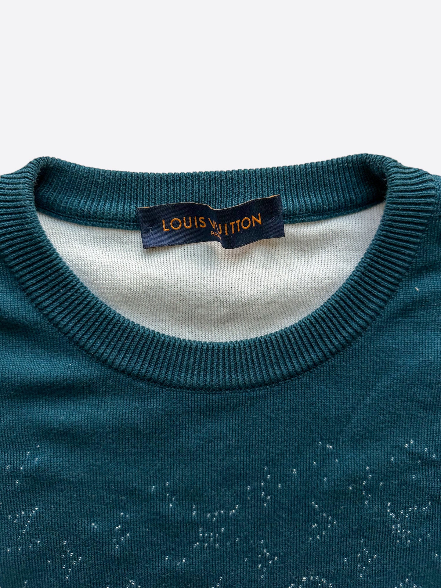Louis Vuitton Turquoise Monogram Gradient Sweater