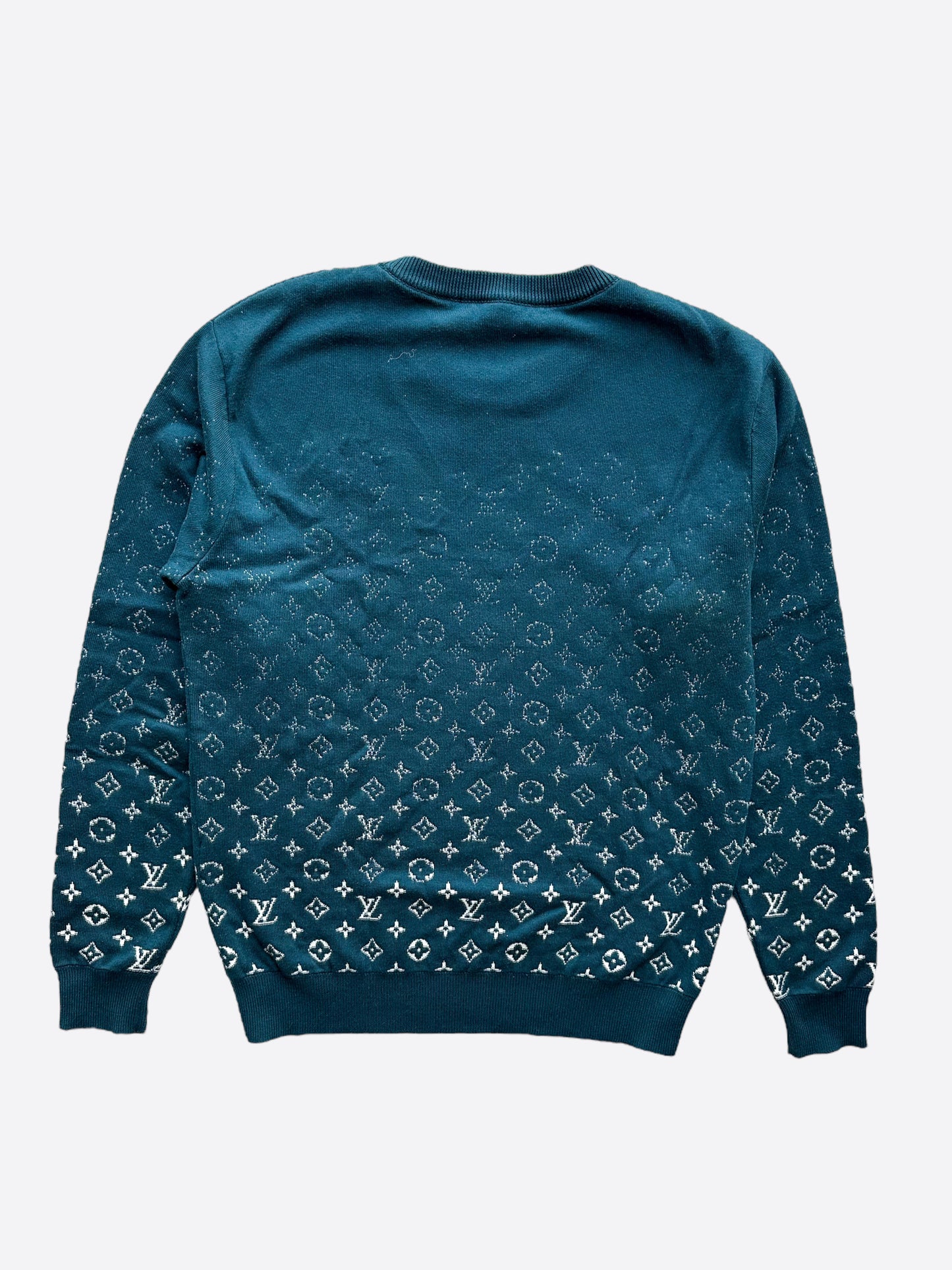 Louis Vuitton Turquoise Monogram Gradient Sweater