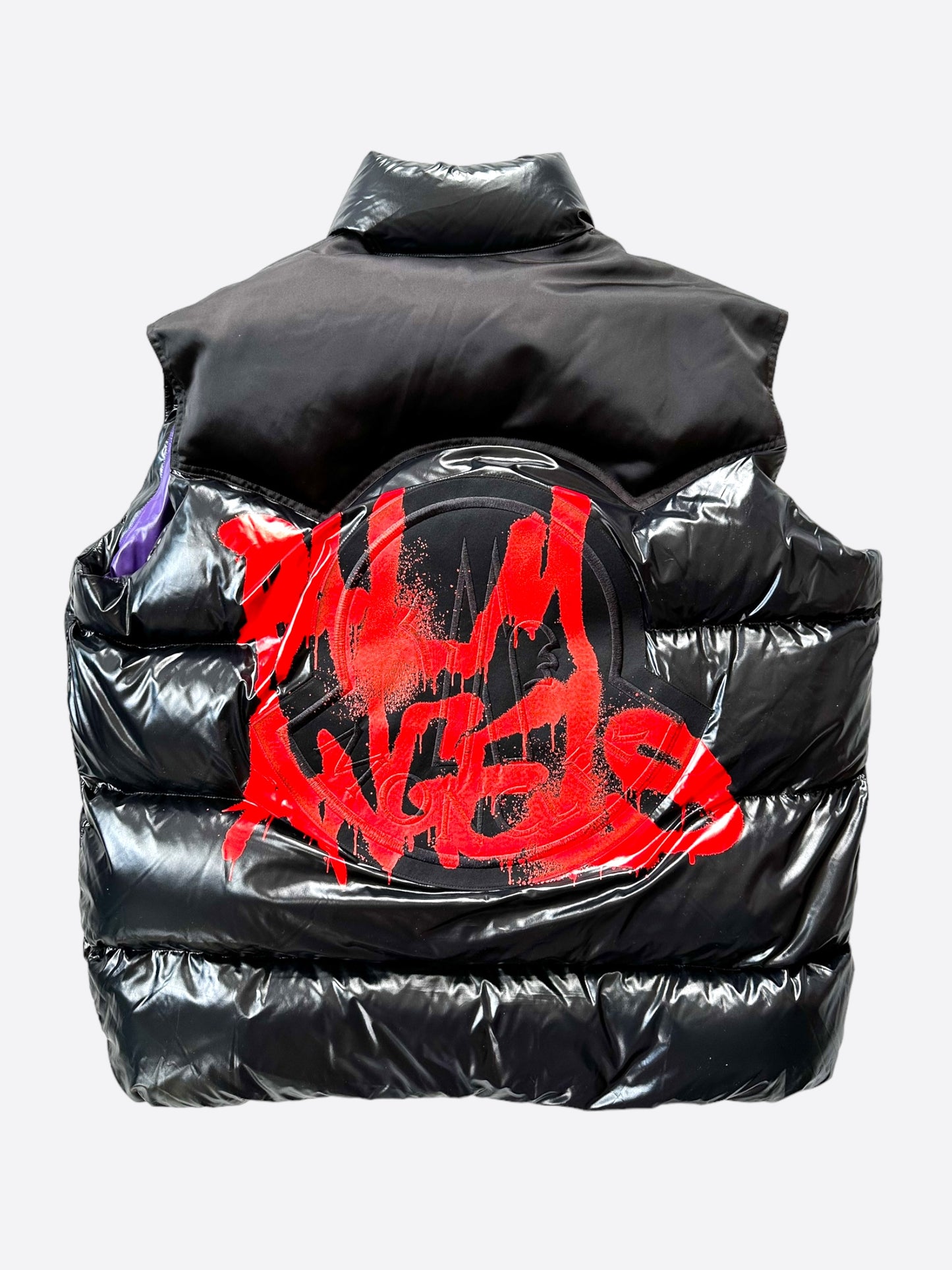 Moncler Palm Angels Black & Red Buzz Vest