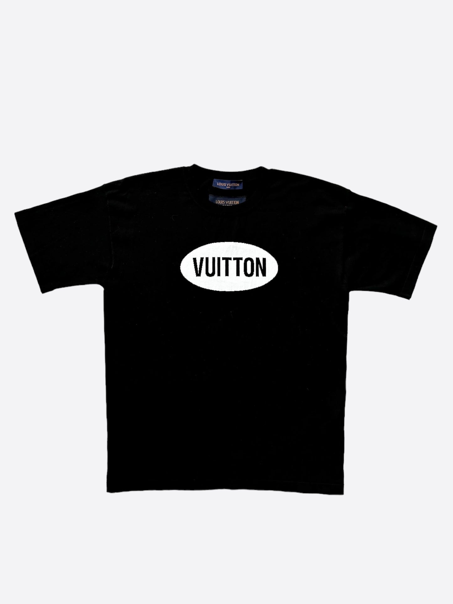 Louis Vuitton Black & White Vuitton Intarsia T-Shirt