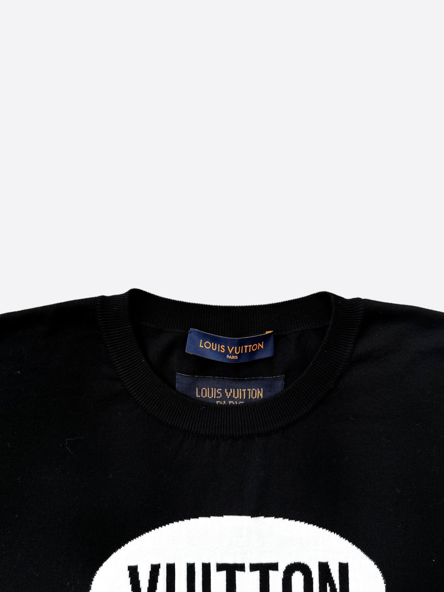 Louis Vuitton Black & White Vuitton Intarsia T-Shirt