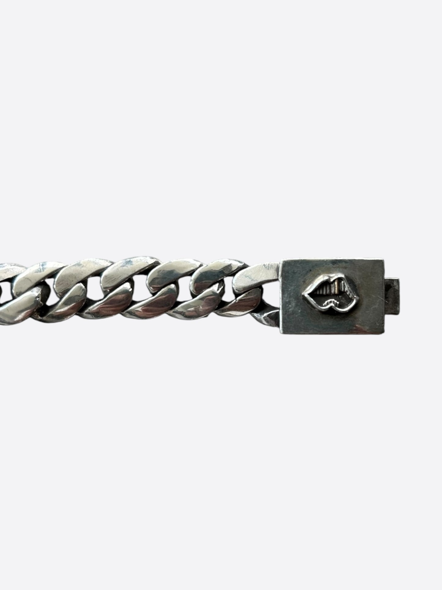 Chrome Hearts Silver Matty Boy Chomper Cuban Bracelet