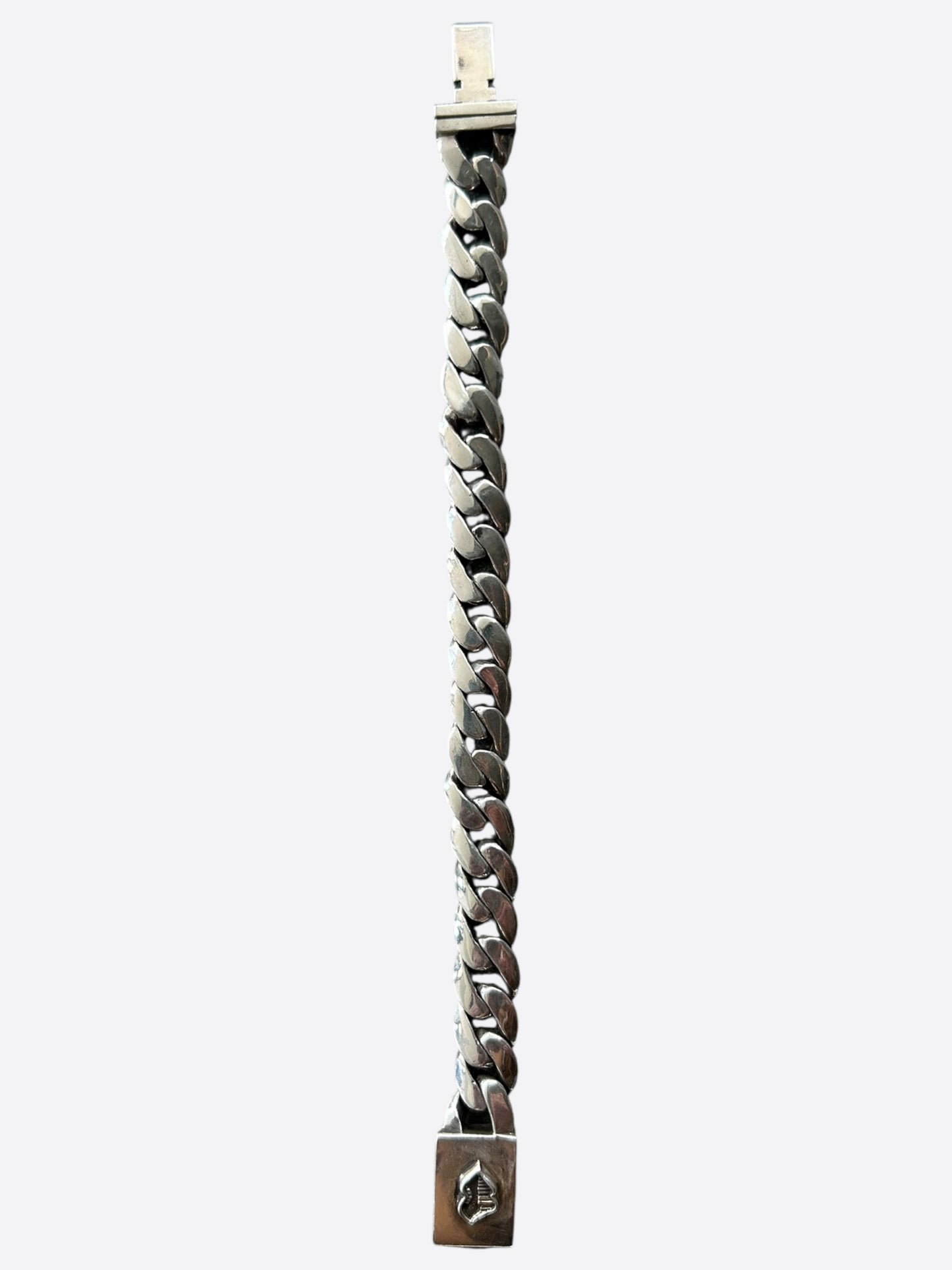 Chrome Hearts Silver Matty Boy Chomper Cuban Bracelet