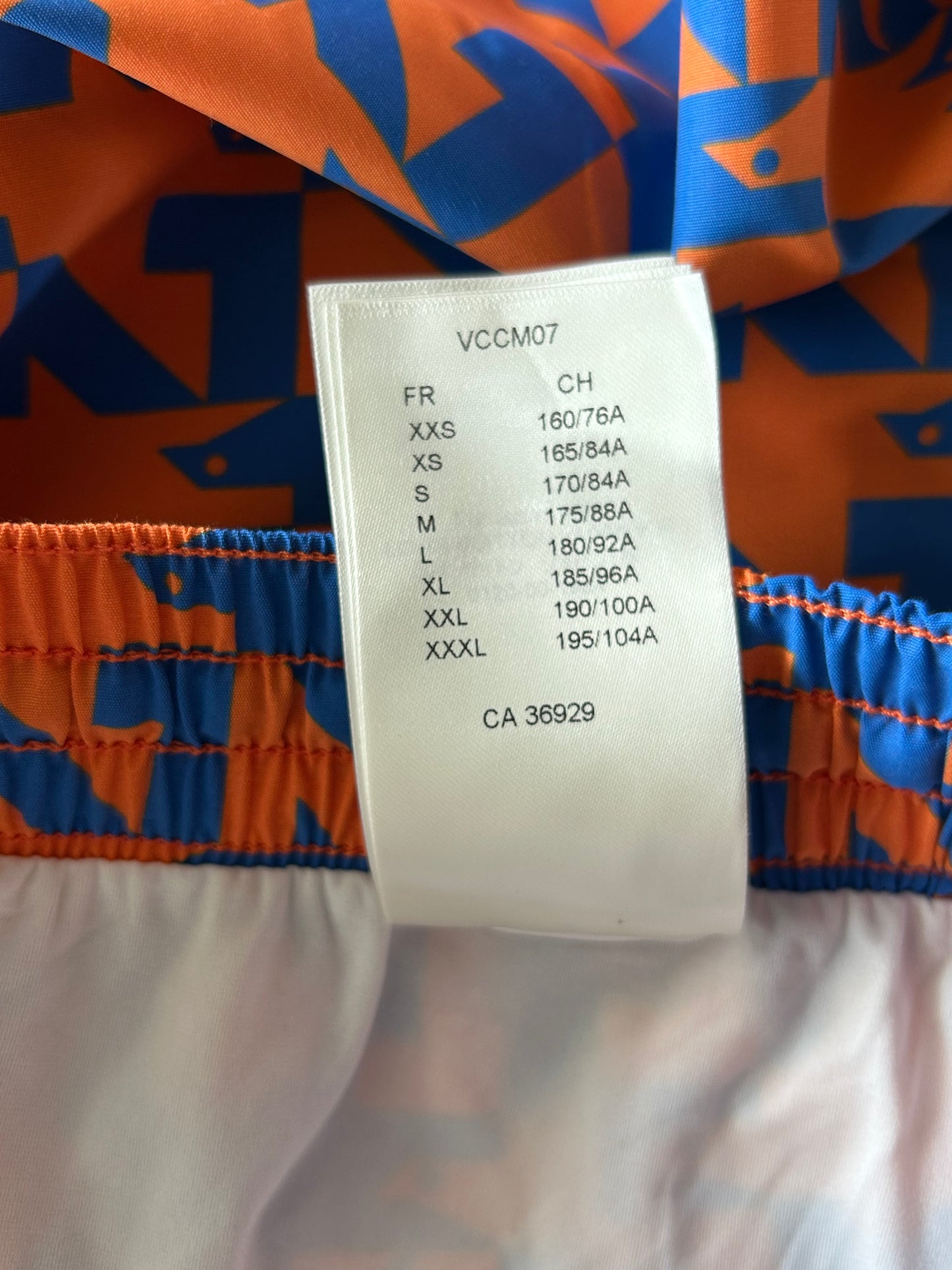 Louis Vuitton Blue & Orange Dove Print Swimshorts