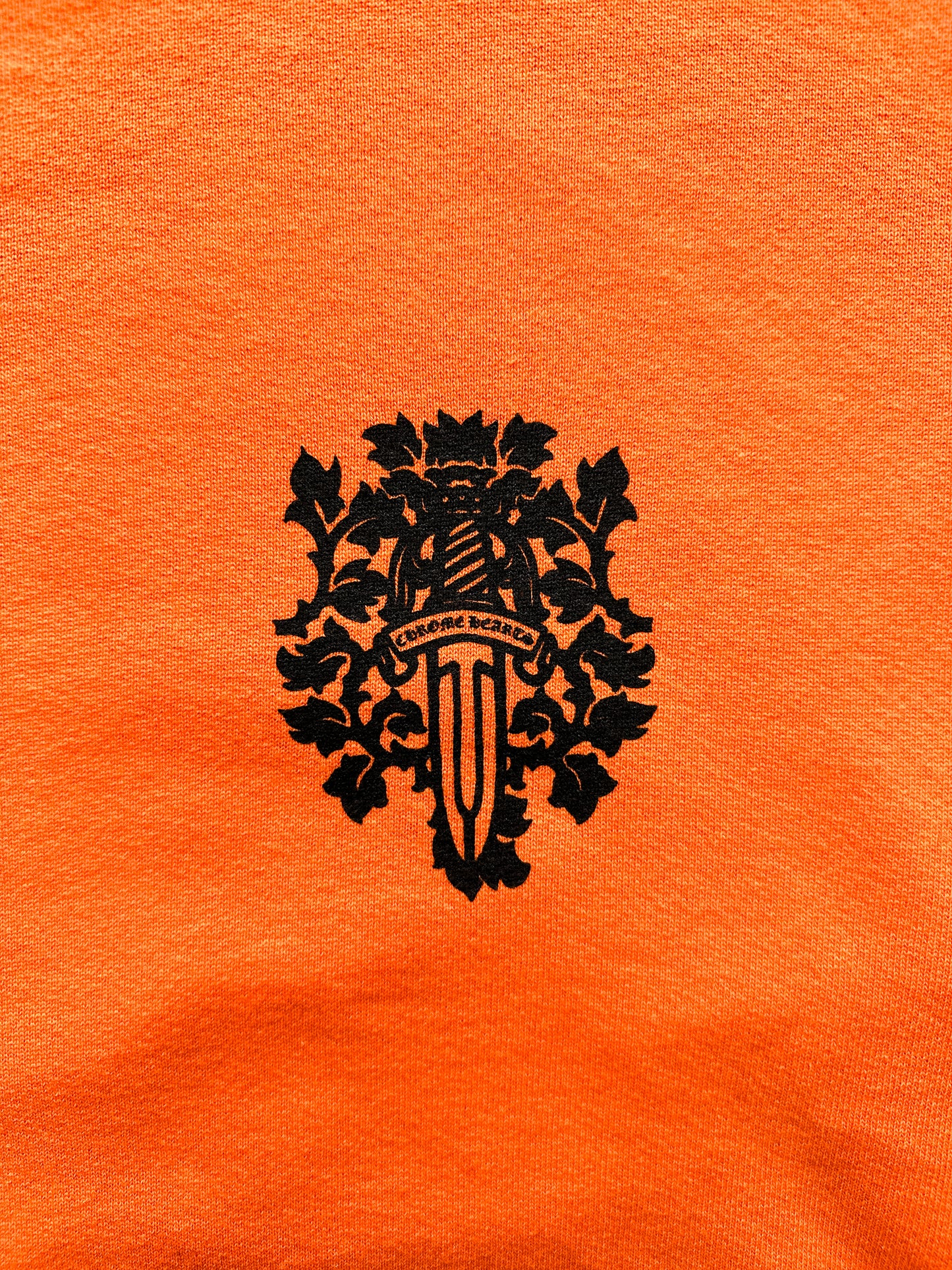 Chrome Hearts Orange & Black Dagger Logo Sweater
