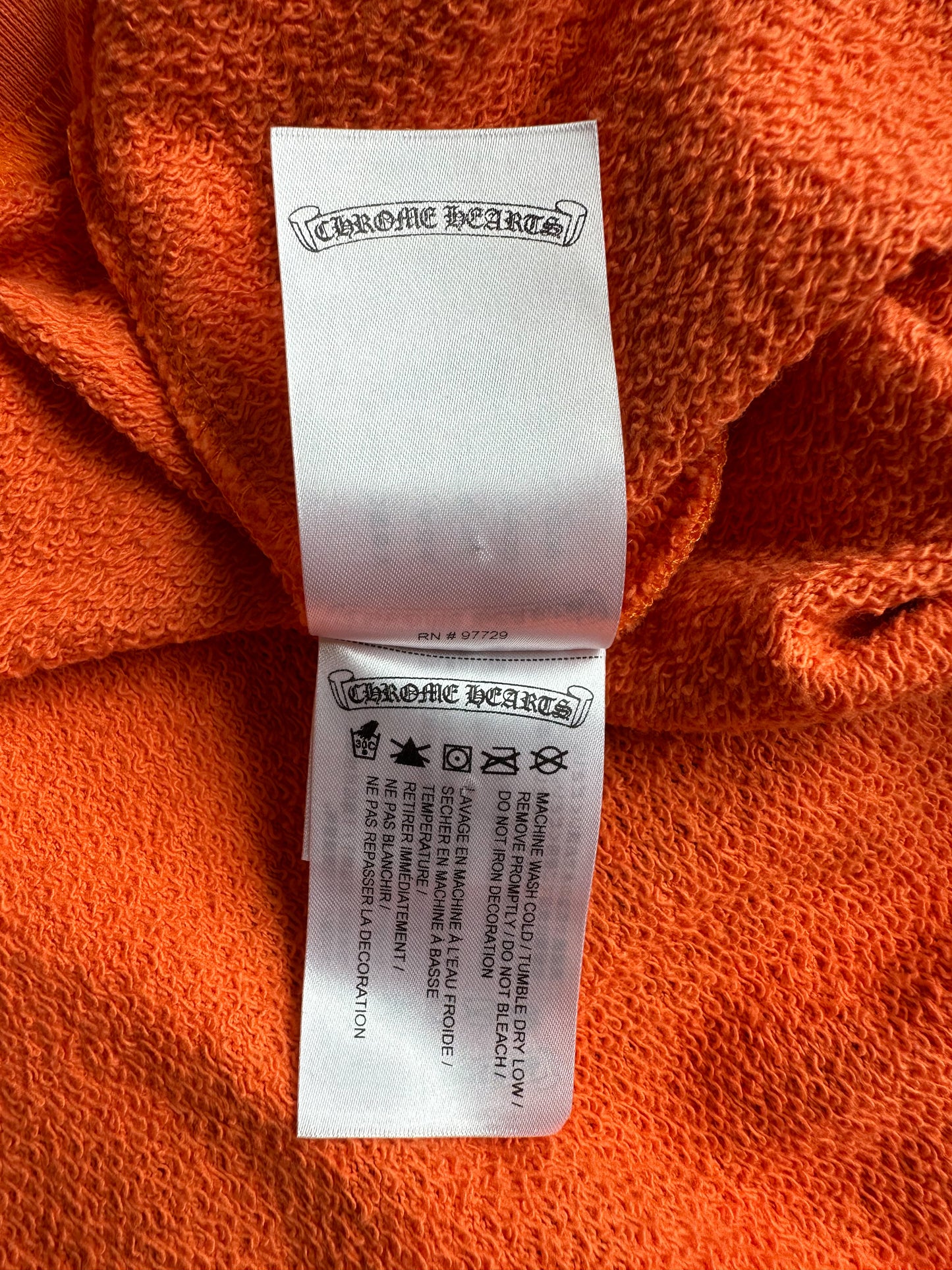 Chrome Hearts Orange & Black Dagger Logo Sweater