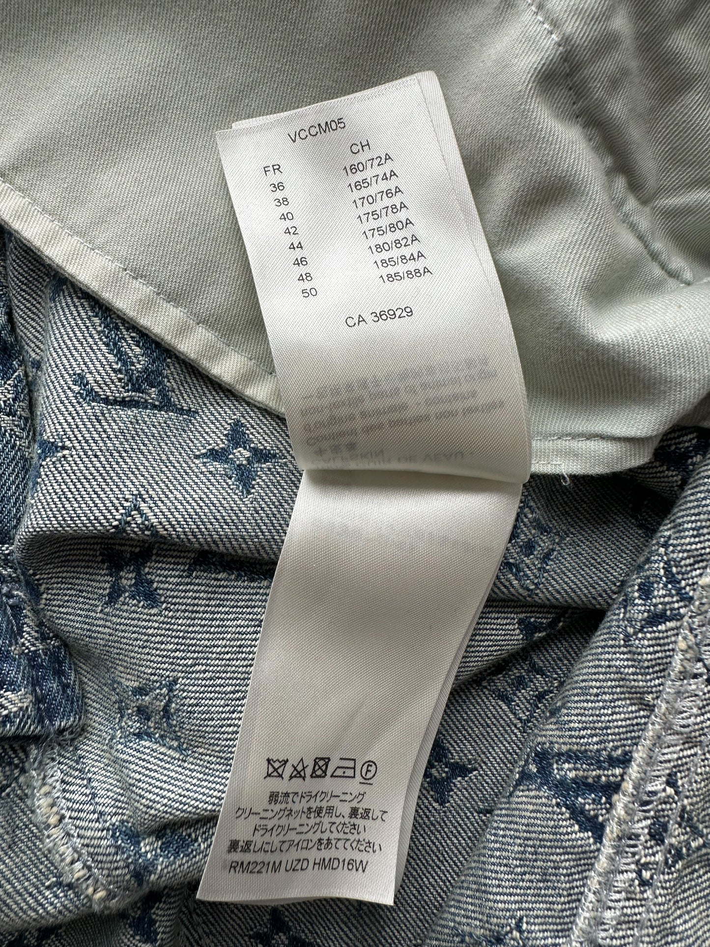 Louis Vuitton Nigo Blue Monogram Baggy Jeans