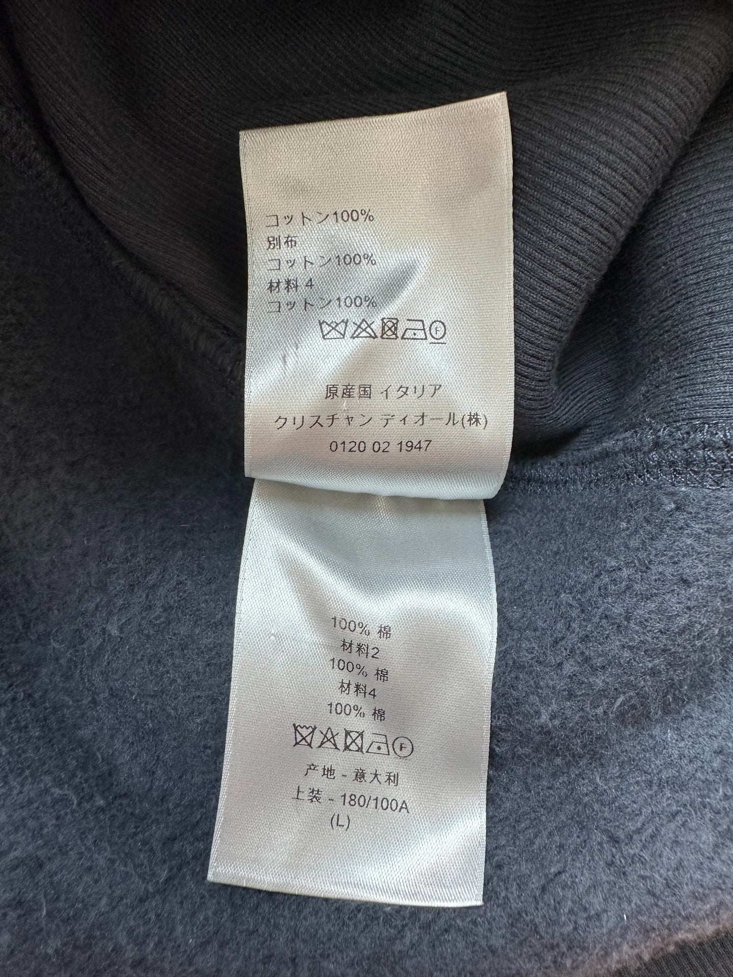 Dior Navy Oblique Towel Hoodie