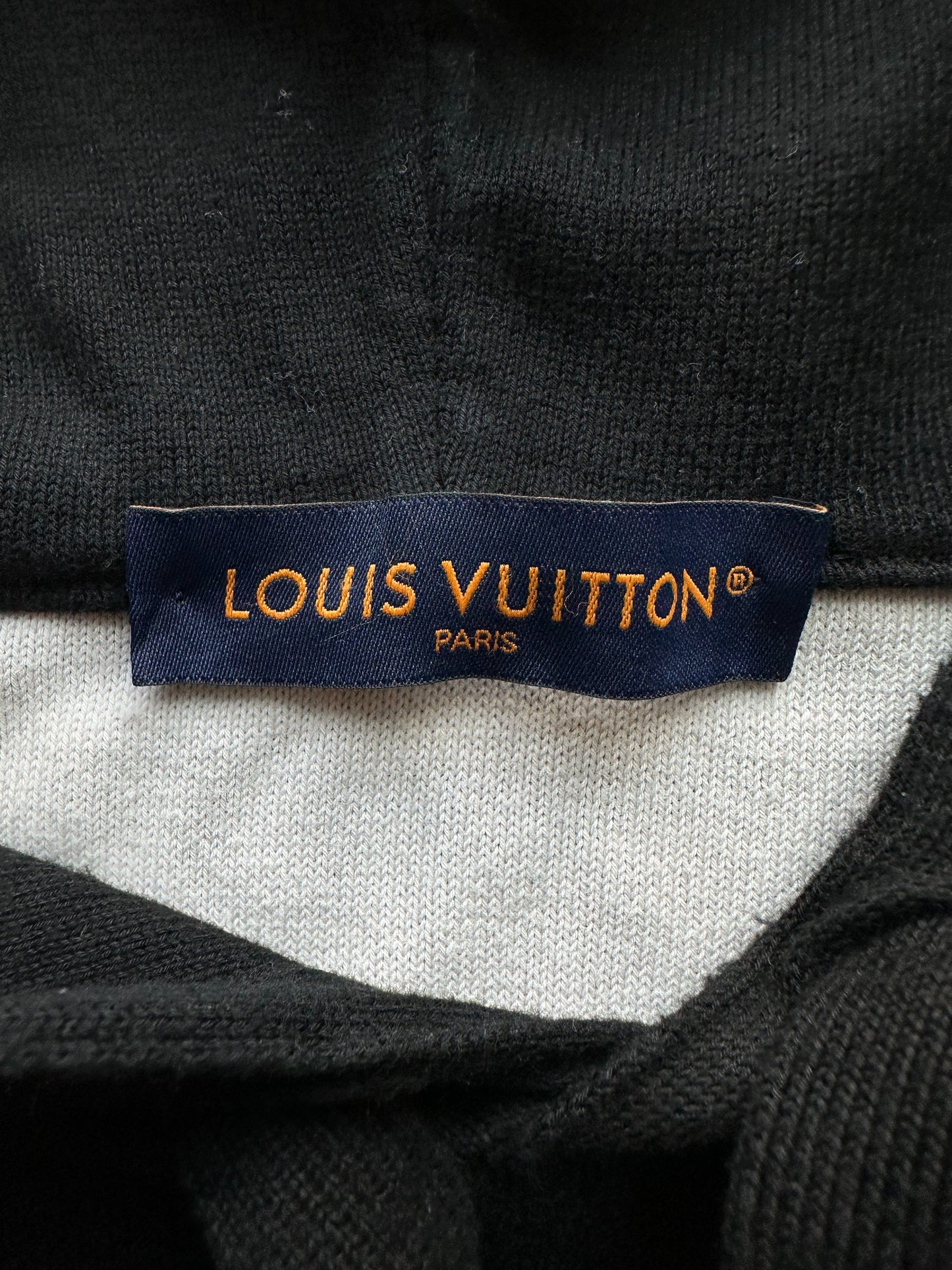 Louis Vuitton Black & White Monogram Gradient Hoodie