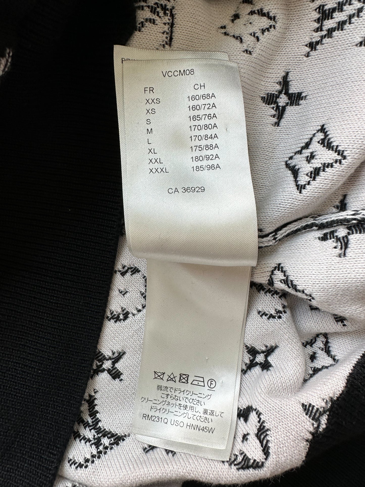Louis Vuitton Black & White Monogram Gradient Hoodie