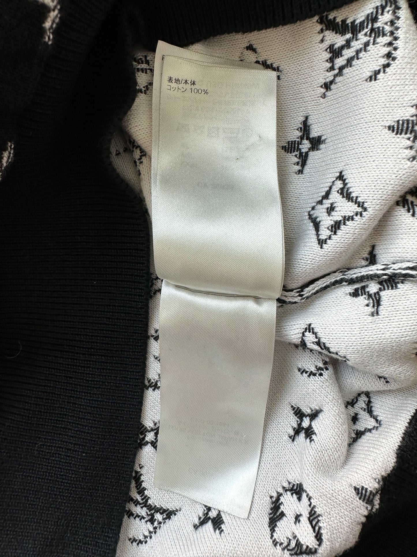Louis Vuitton Black & White Monogram Gradient Hoodie