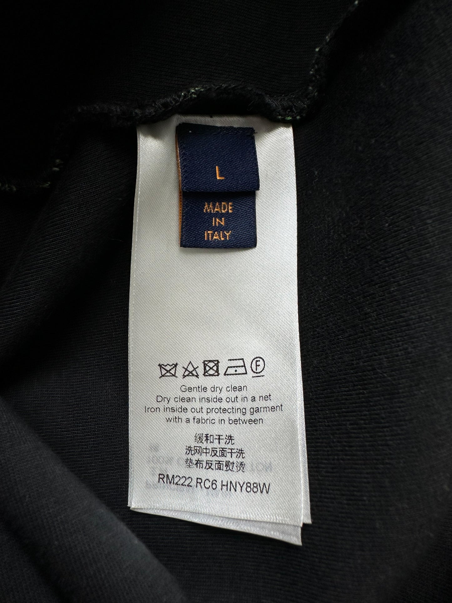 Louis Vuitton Black & Green Eyes Velvet Hoodie