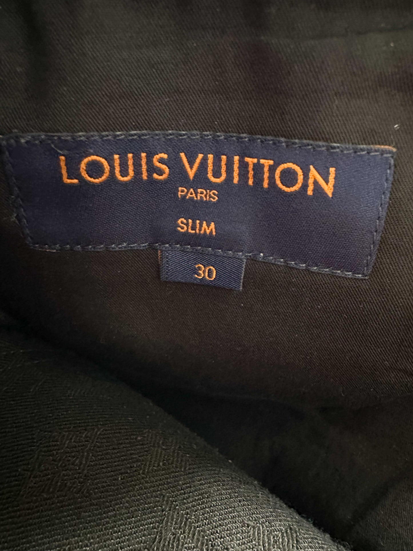 Louis Vuitton Black Monogram Slim Jeans