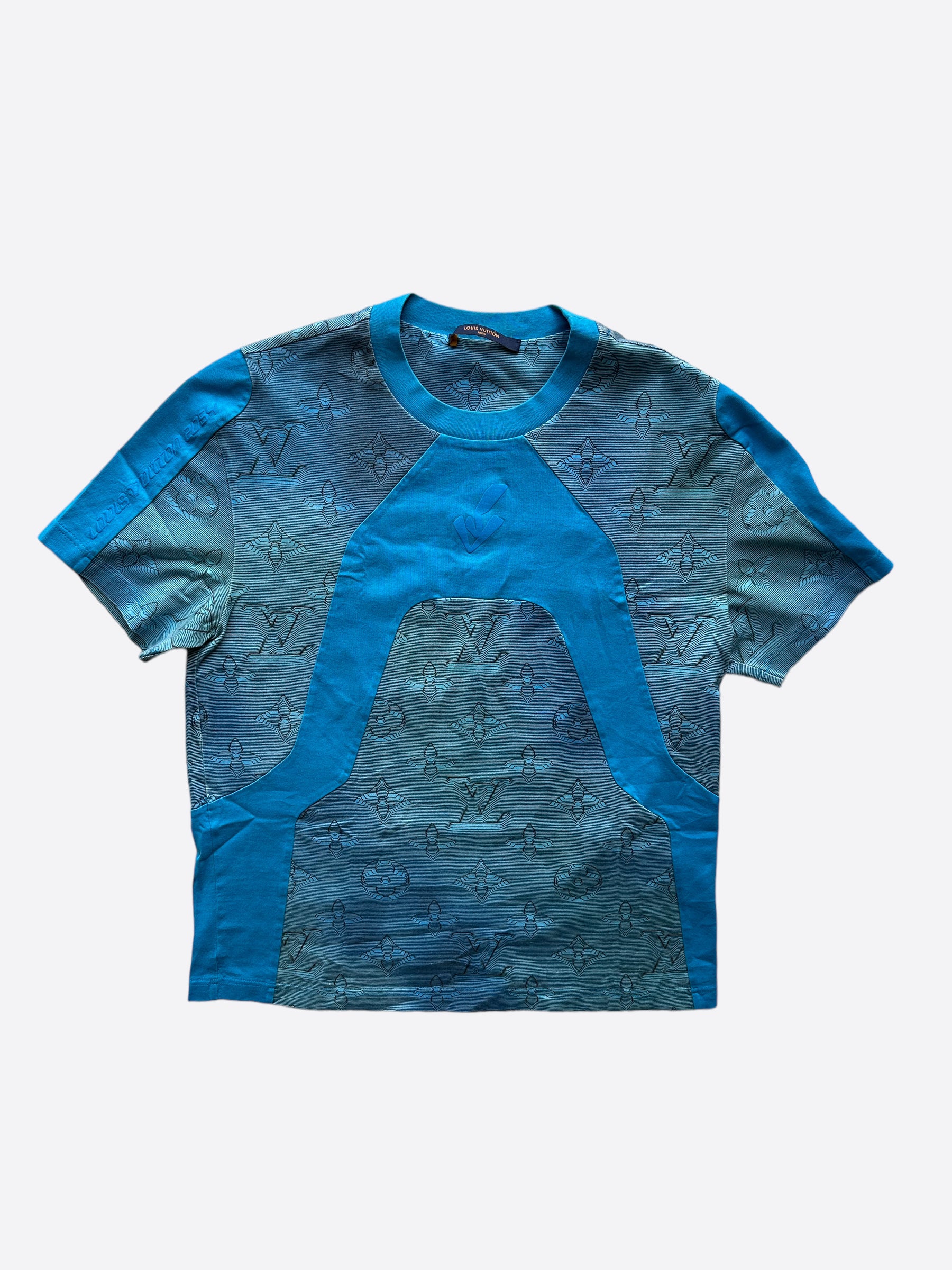 Louis Vuitton Blue 2054 Monogram T-Shirt – Savonches