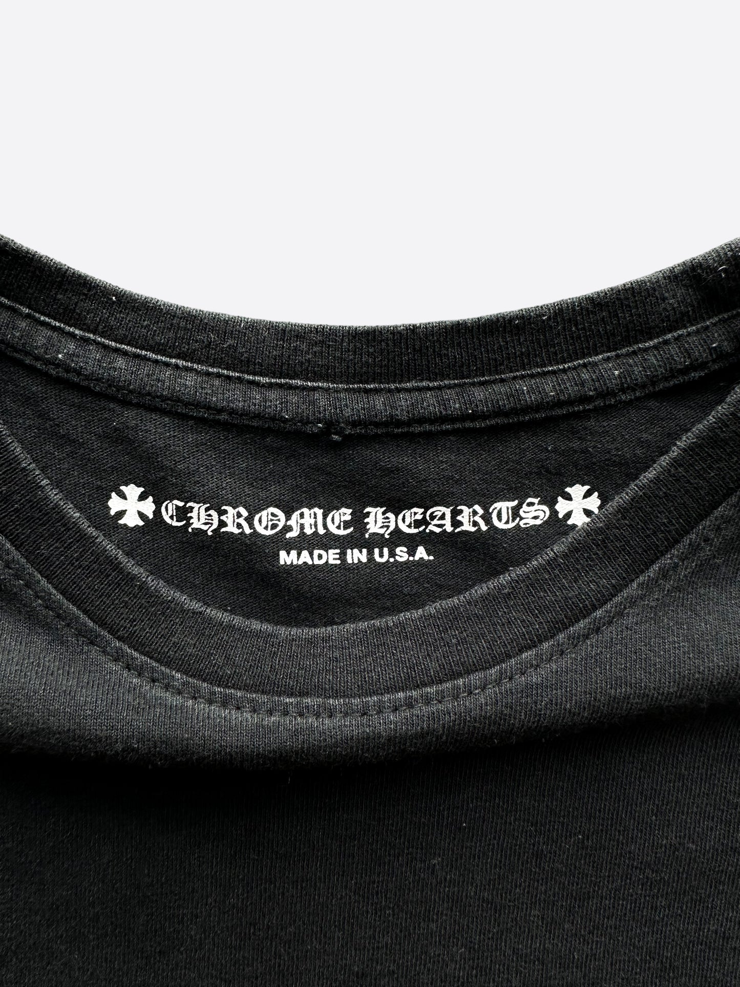 Chrome Hearts Black Matty Boy Chomper Longsleeve T-Shirt