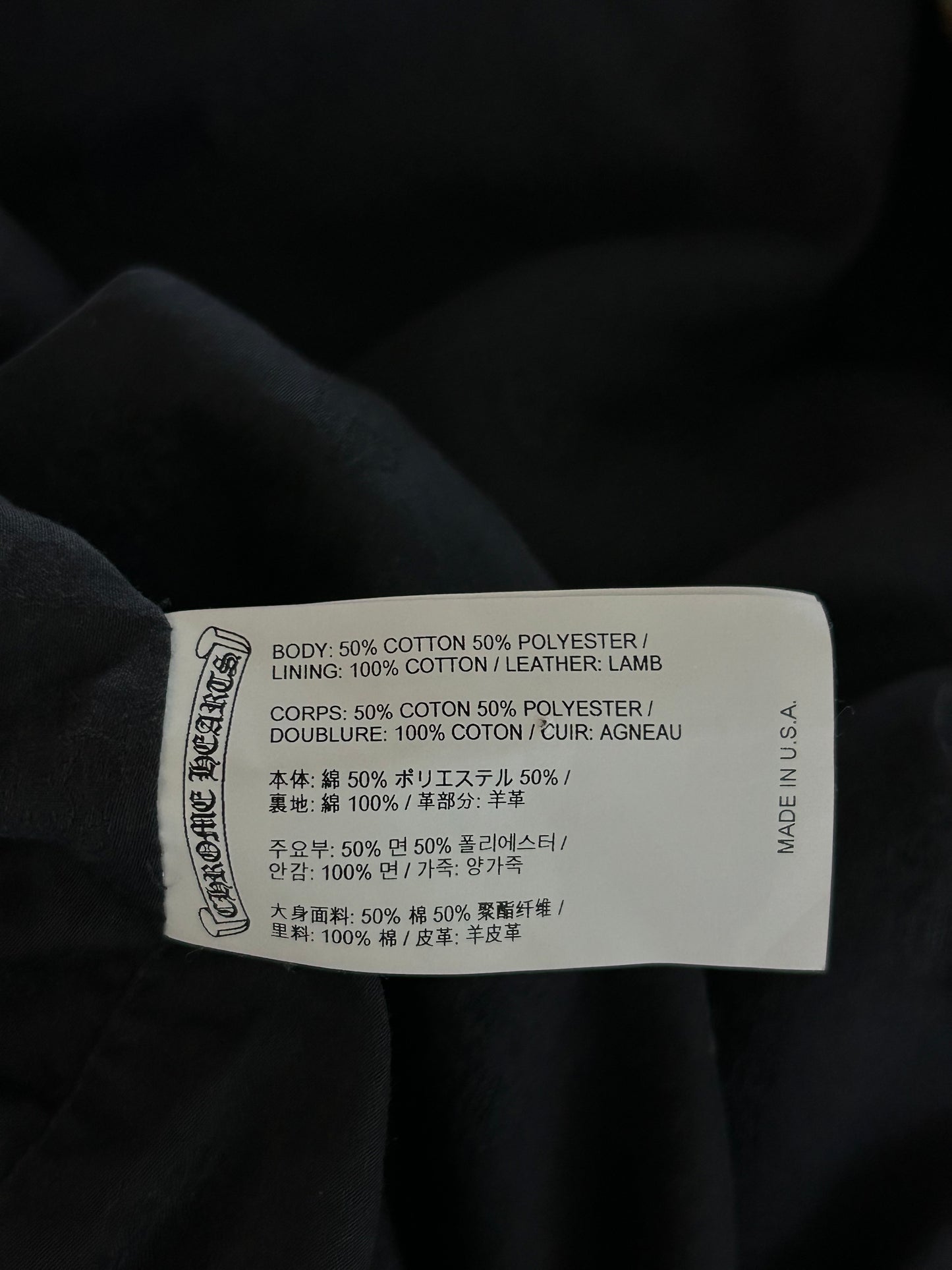 Chrome Hearts Beige & Brown Plaid Shearling Flannel Jacket