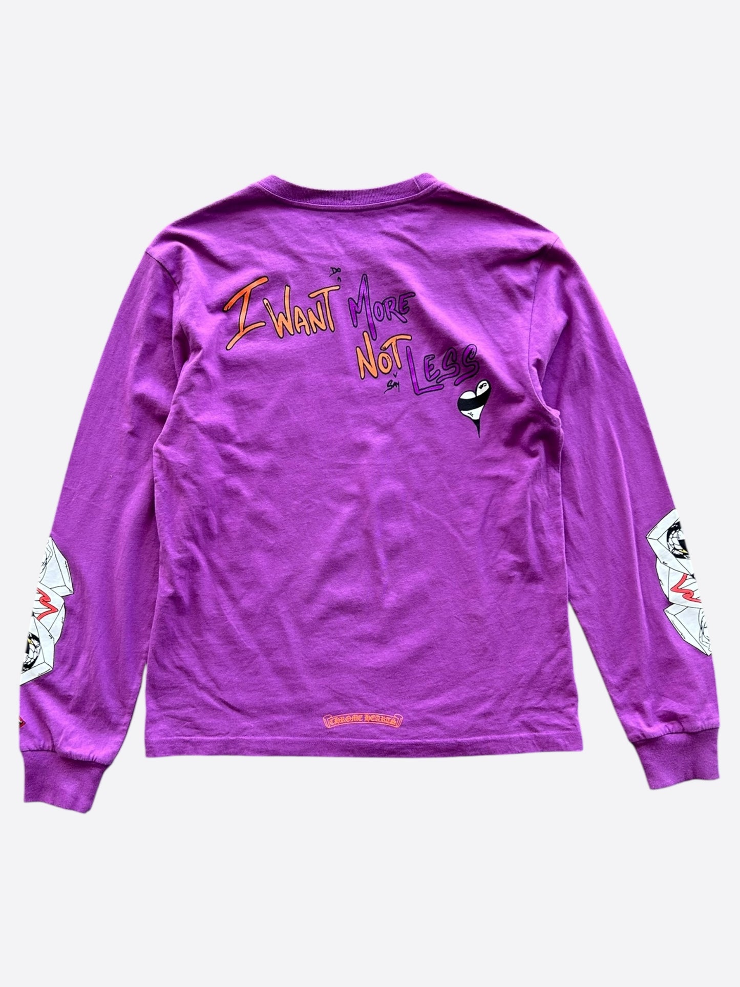 Chrome Hearts Matty Boy Purple More Not Less Longsleeve T-Shirt