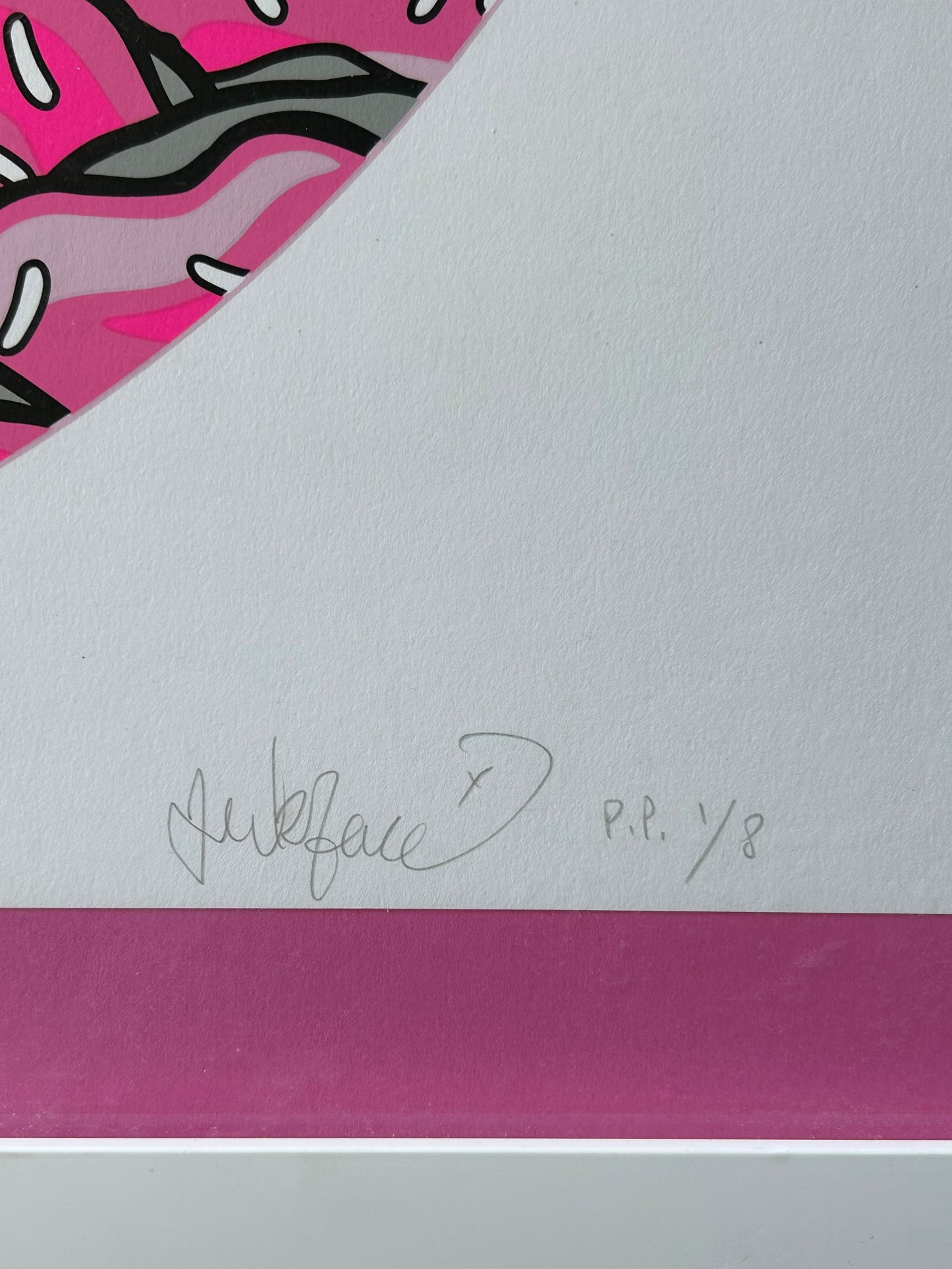 Jerkface Pink "Magic Donut Kingdom" Painting