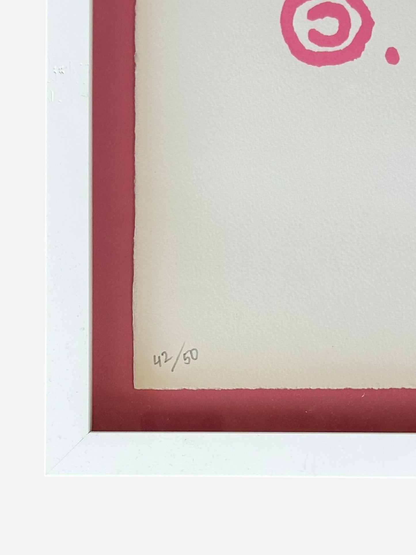 Andre Saraiva Pink "Mr A" Painting