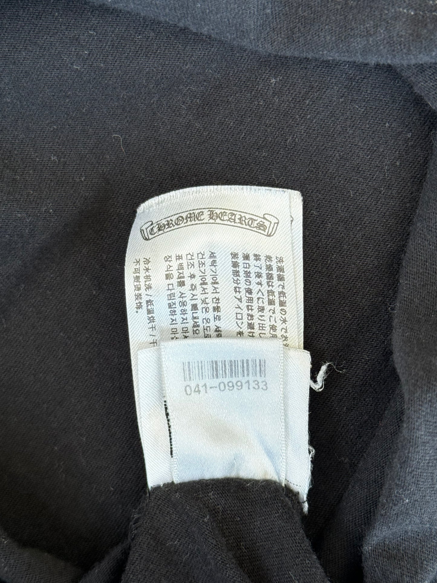 Chrome Hearts Black & Pink Horseshoe Logo T-Shirt