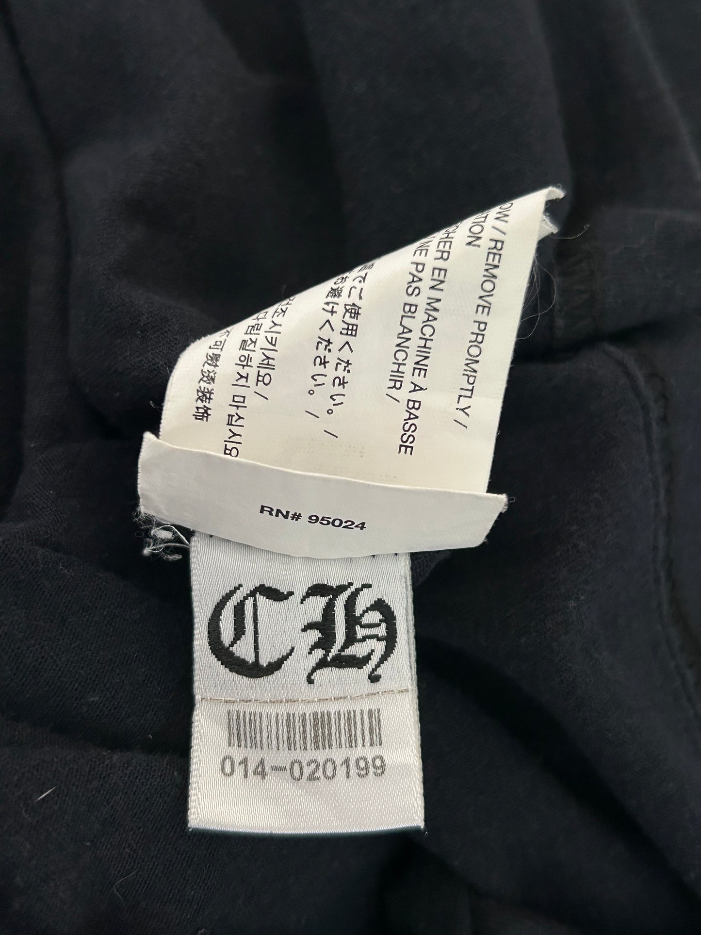 Chrome Hearts Black & White Cross Logo T-Shirt