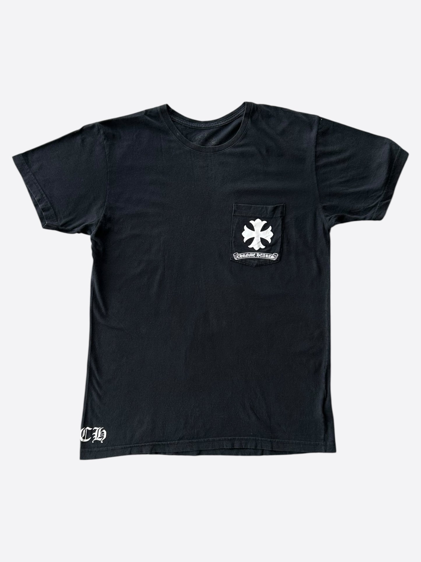 Chrome Hearts Black & White Spiral Logo T-Shirt