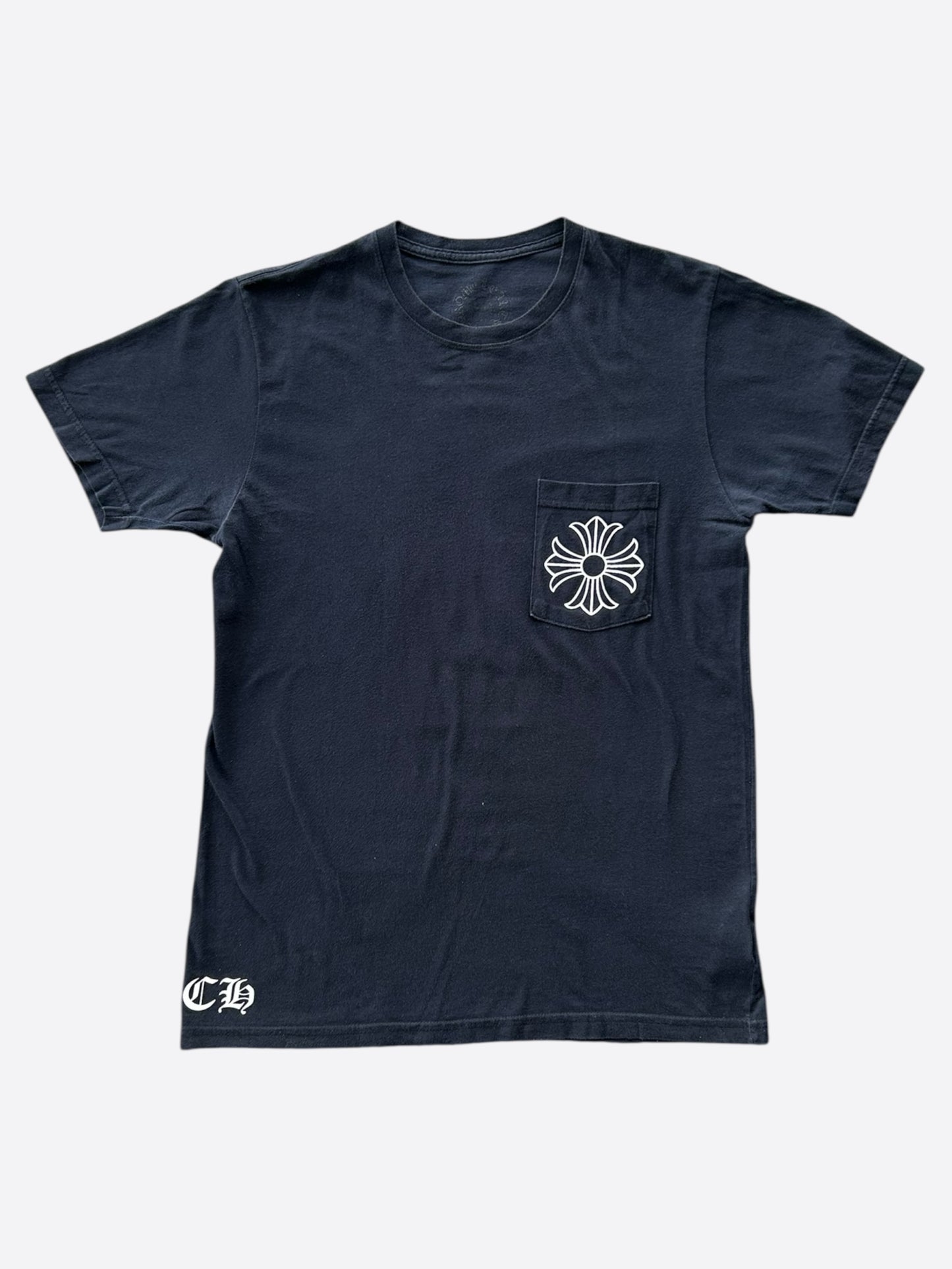 Chrome Hearts Black & White Cross Logo T-Shirt