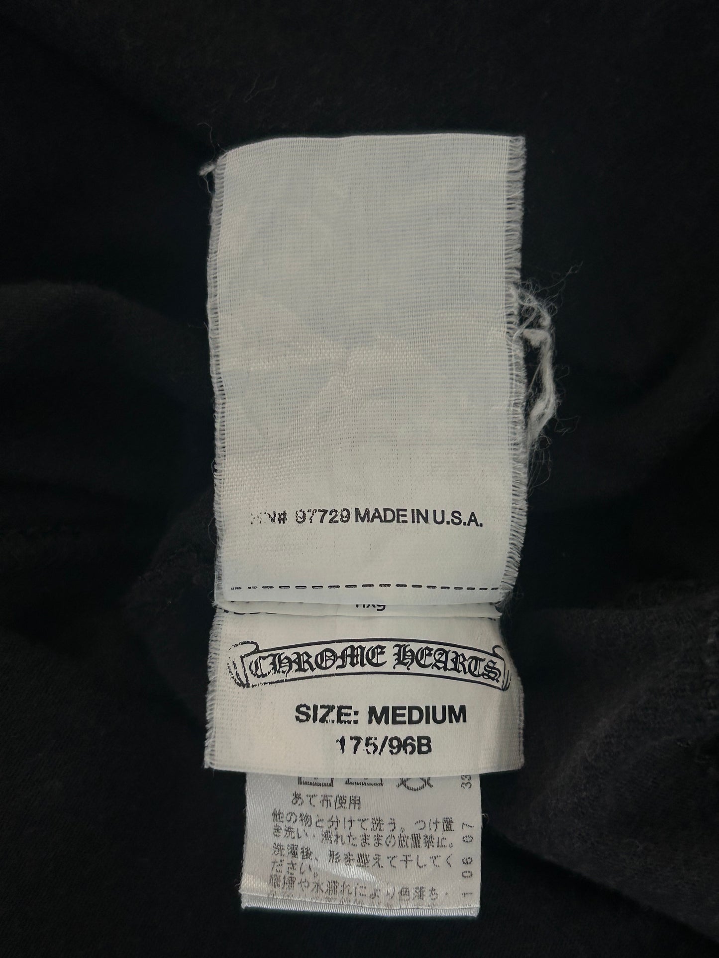 Chrome Hearts Black & White Tokyo Exclusive Eyechart T-Shirt
