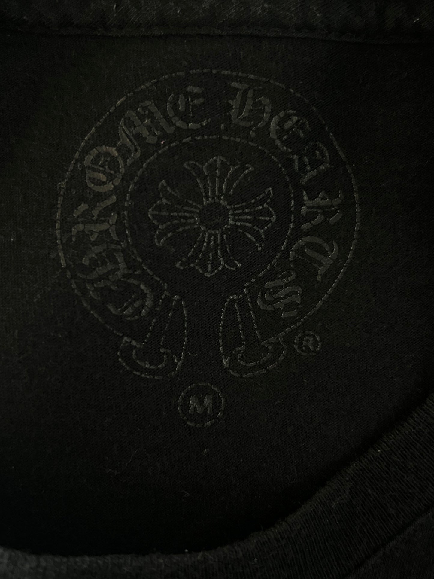 Chrome Hearts Black & White Los Angeles Exclusive Cross Logo T-Shirt