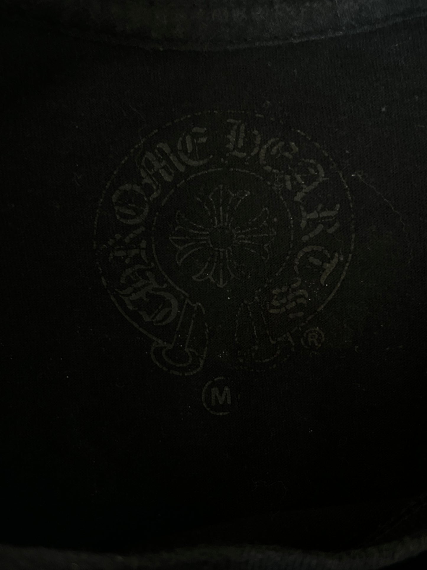 Chrome Hearts Black & White Dagger Logo T-Shirt