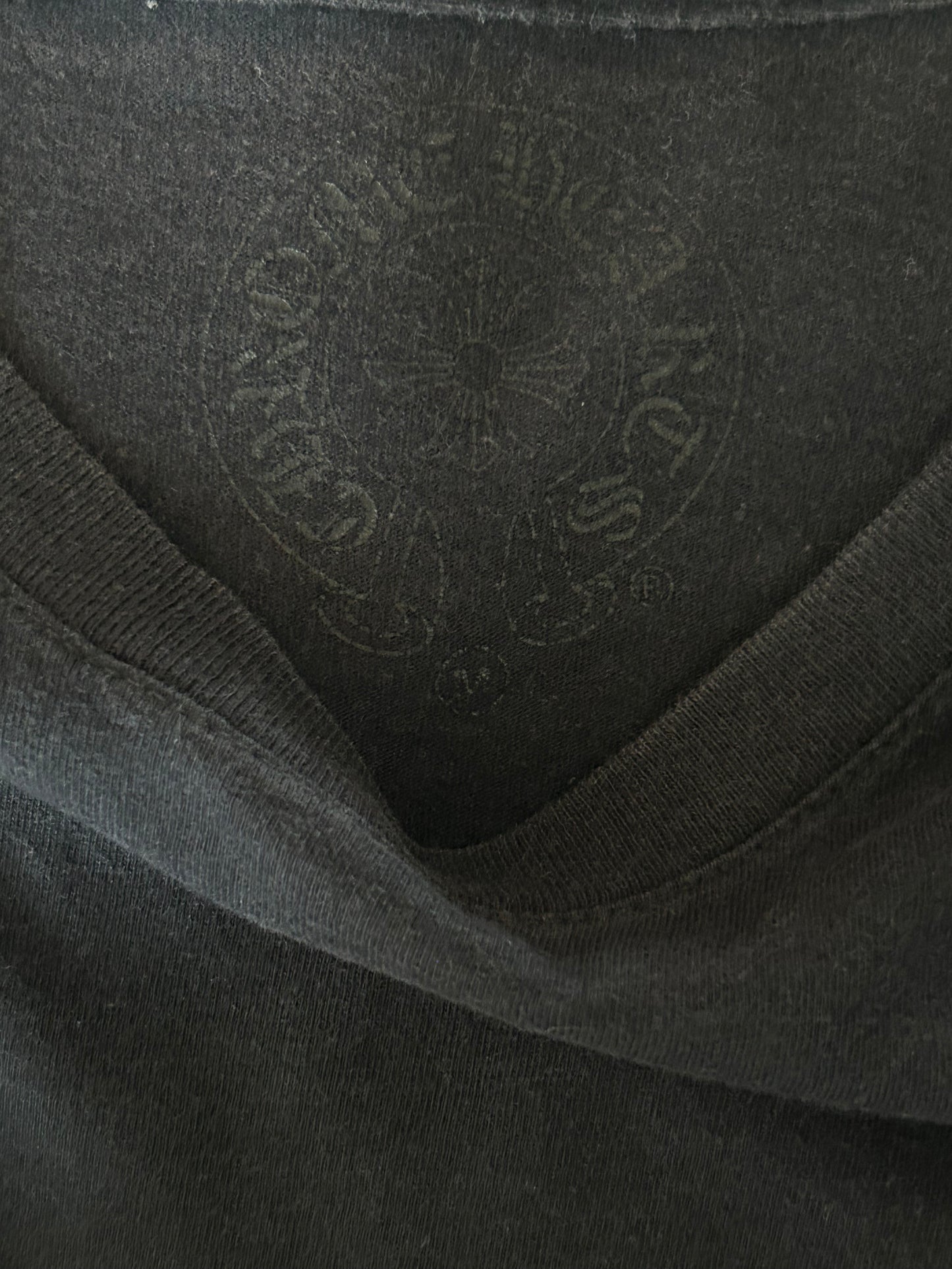 Chrome Hearts Black & White Spiral Logo T-Shirt