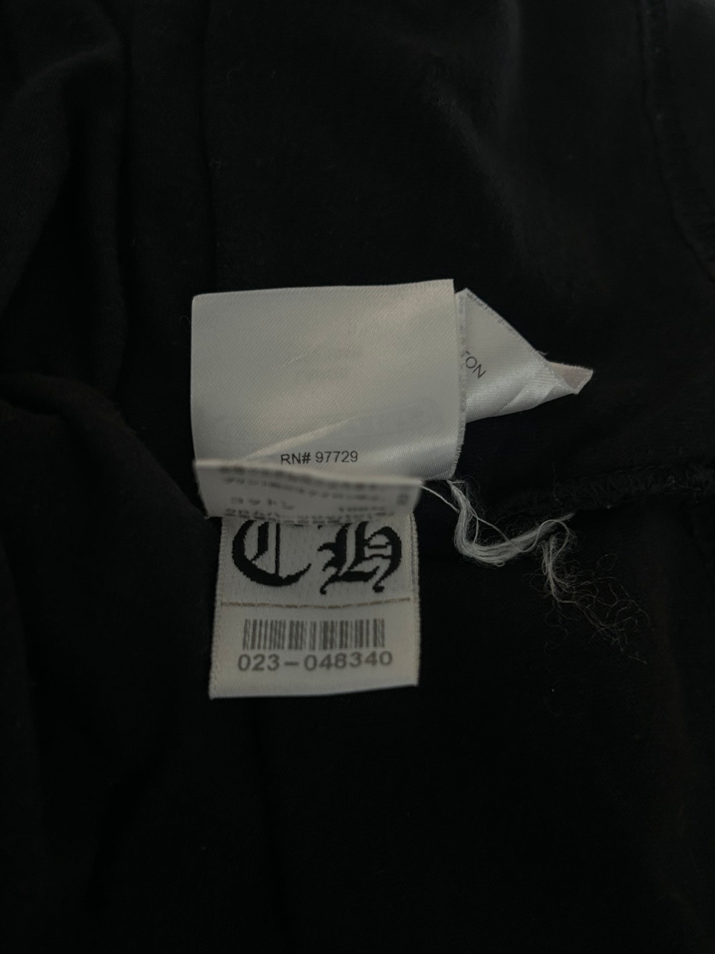 Chrome Hearts Black & White Dagger Logo T-Shirt