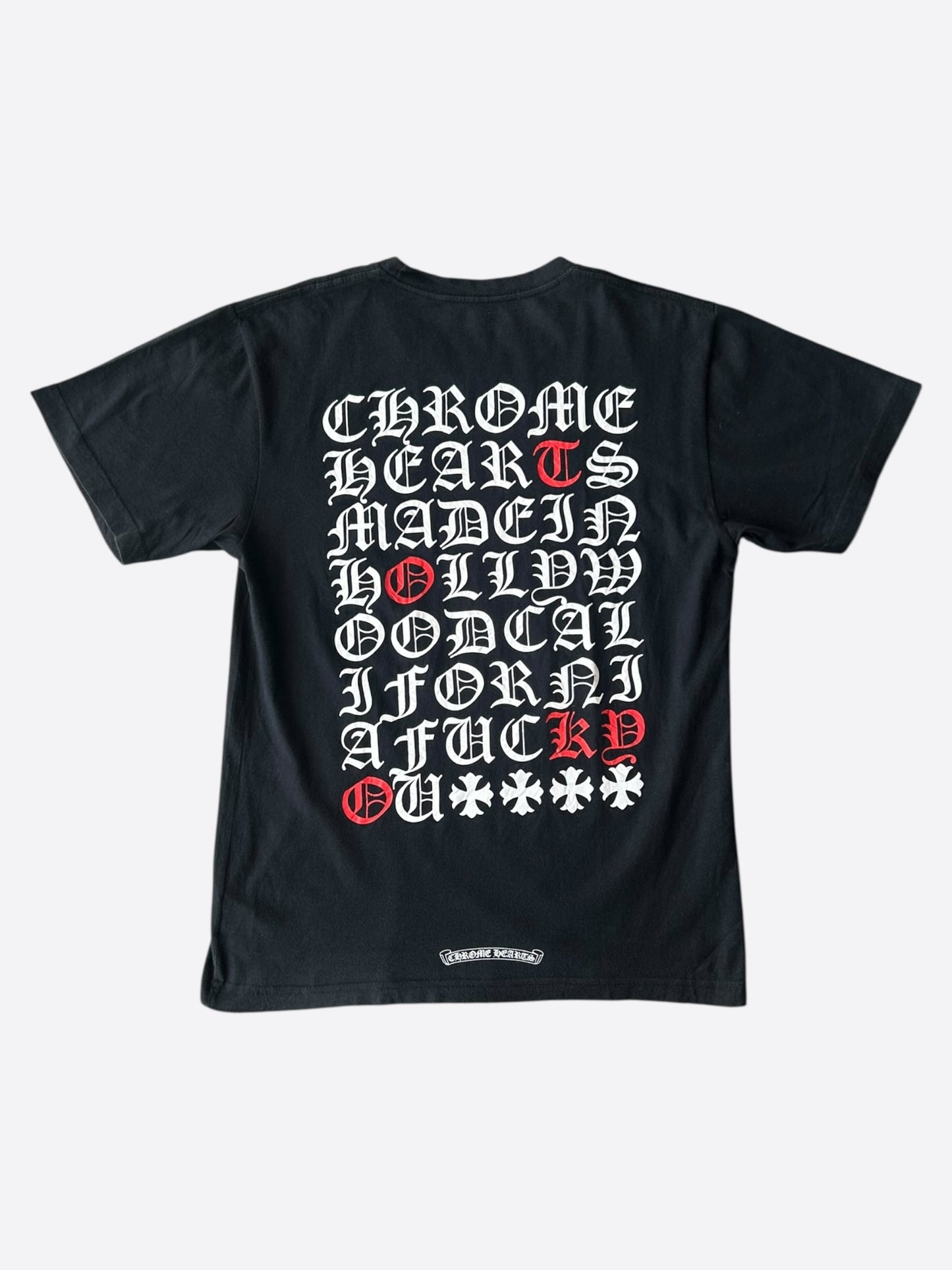 Chrome Hearts Black & White Tokyo Exclusive Eyechart T-Shirt