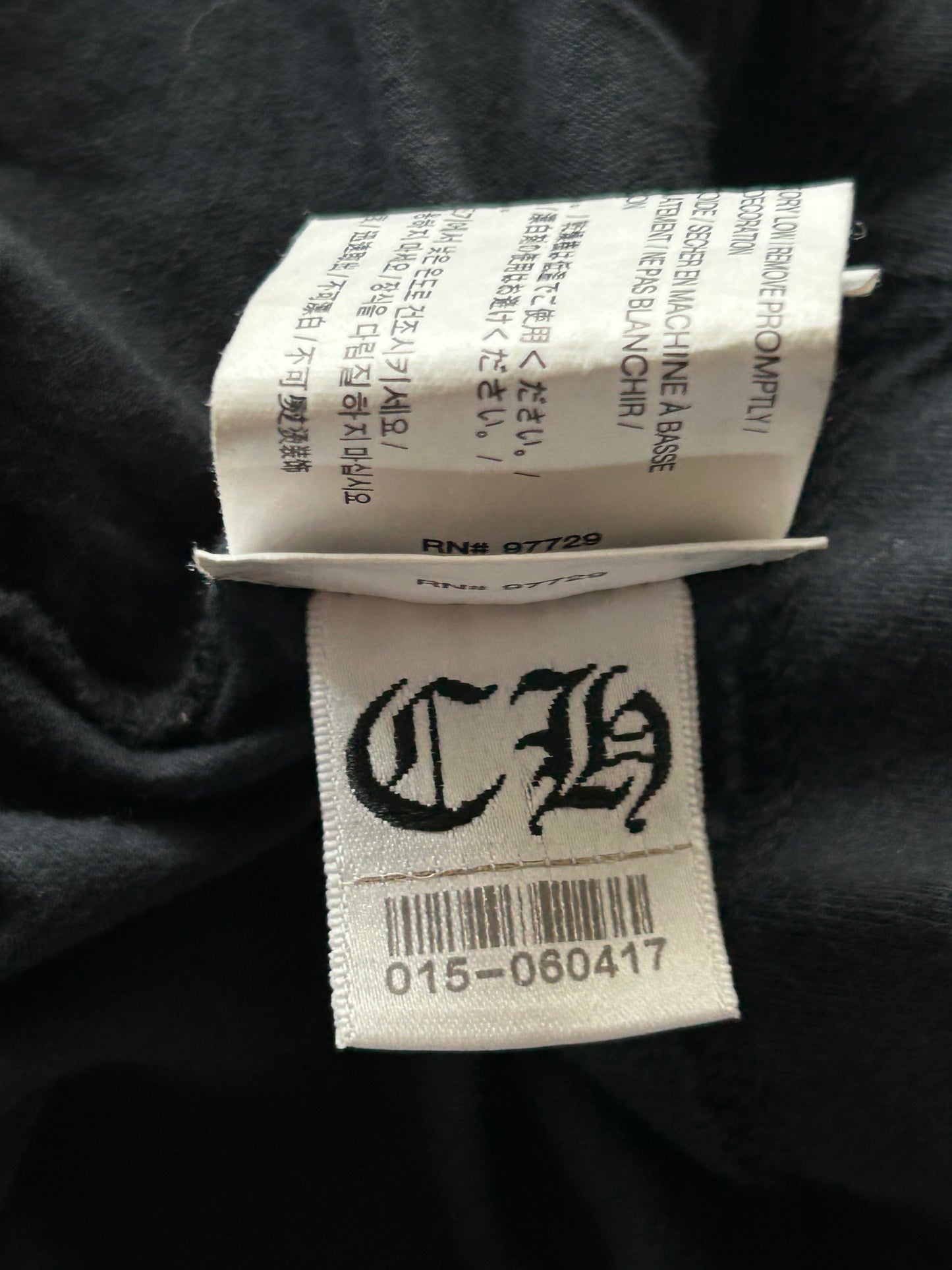 Chrome Hearts Black & White Cemetery Cross Logo T-Shirt