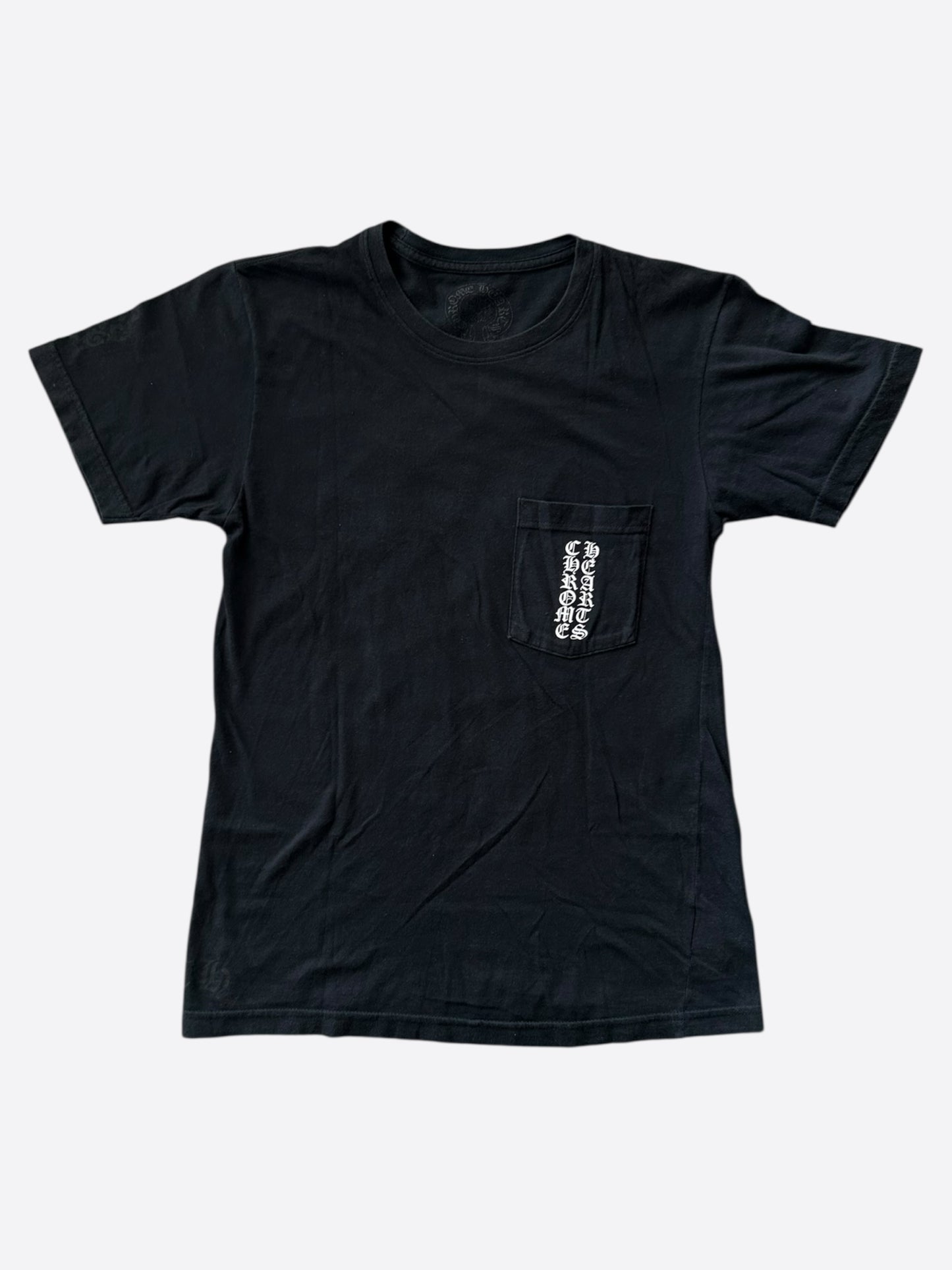 Chrome Hearts Black & White Cemetery Cross Logo T-Shirt