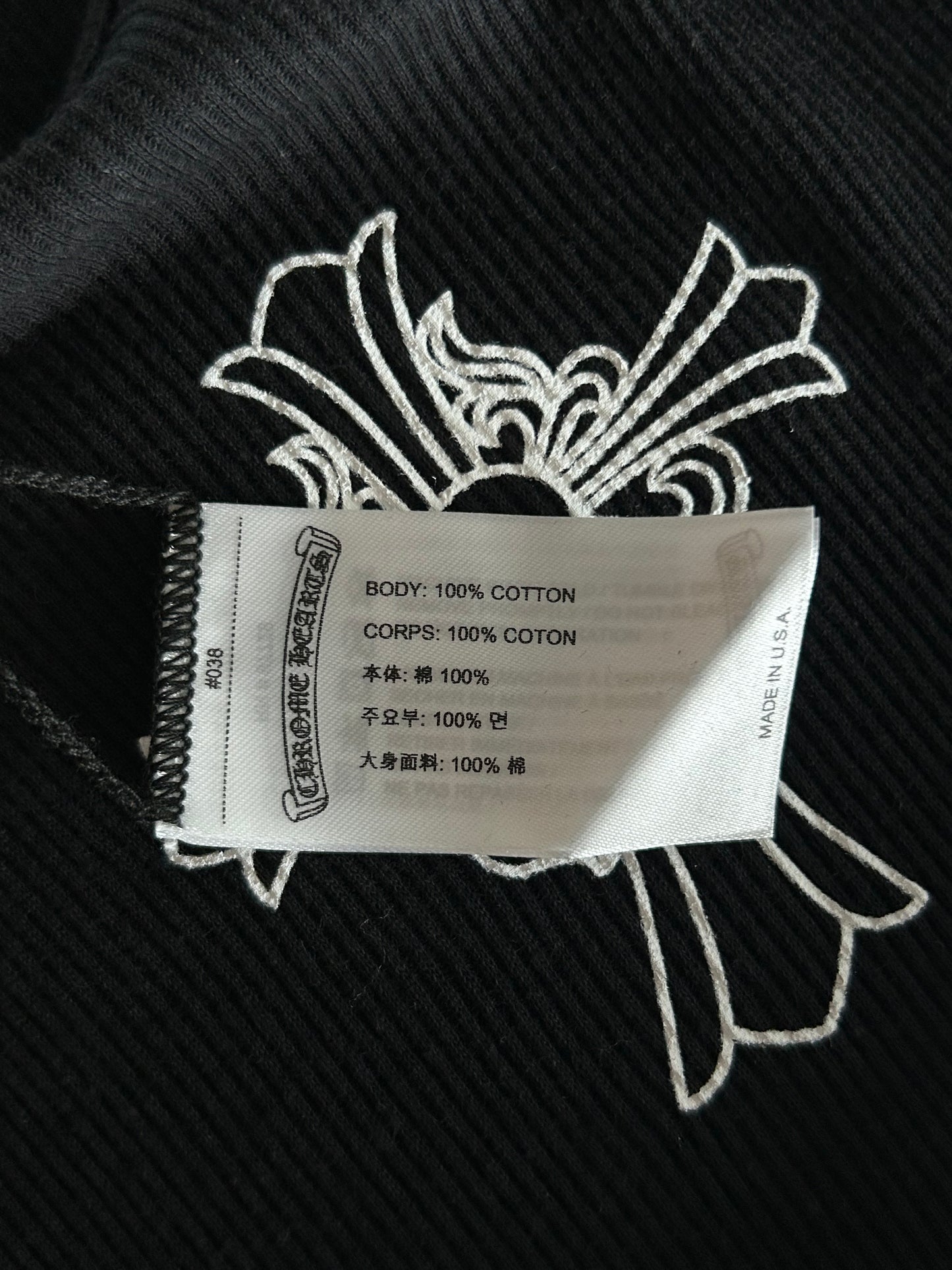 Chrome Hearts Black & White Cross Tank Top