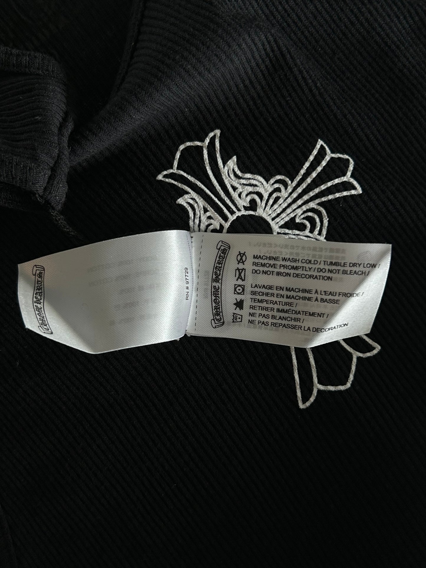 Chrome Hearts Black & White Cross Tank Top