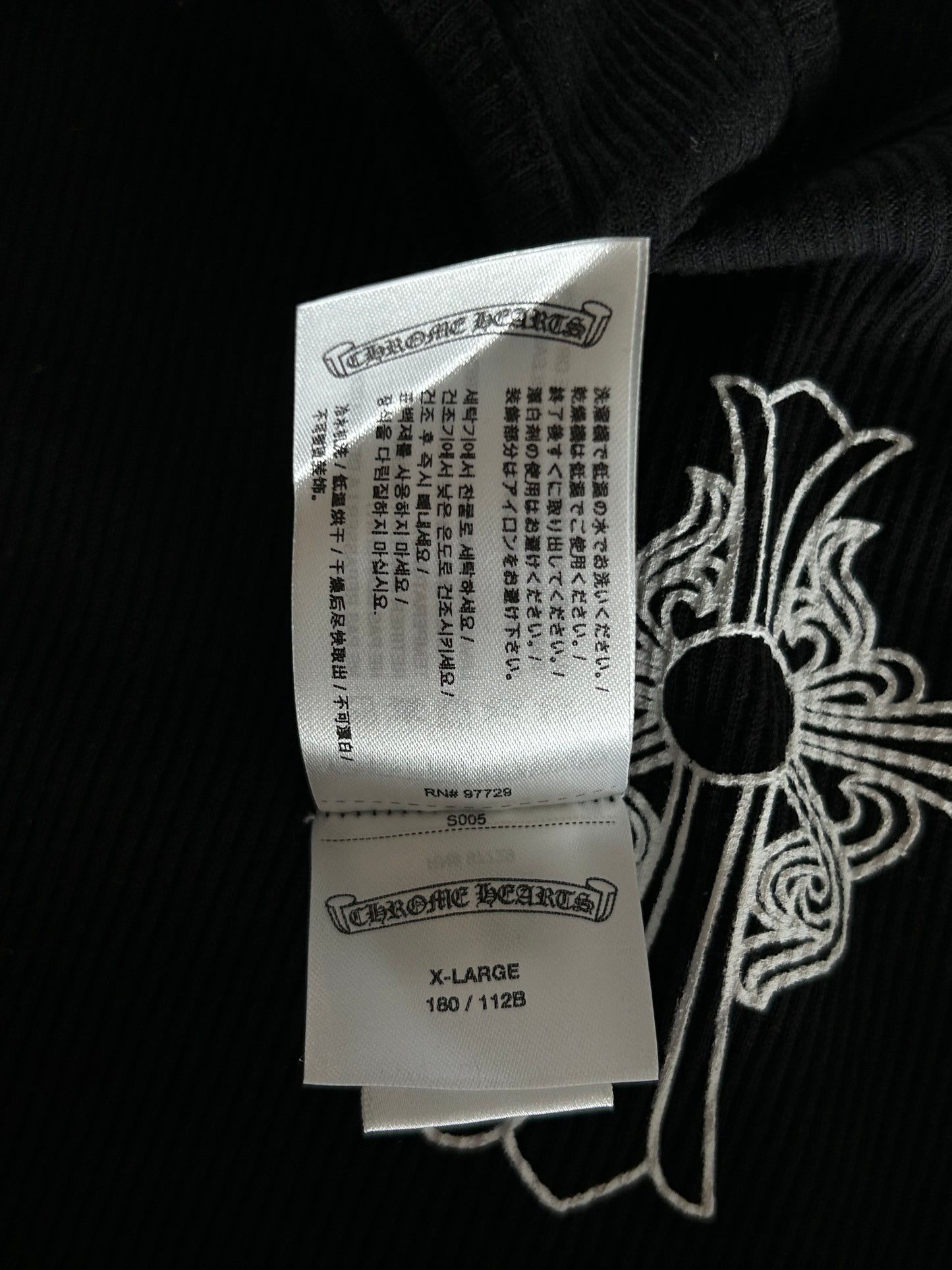Chrome Hearts Black & White Cross Tank Top
