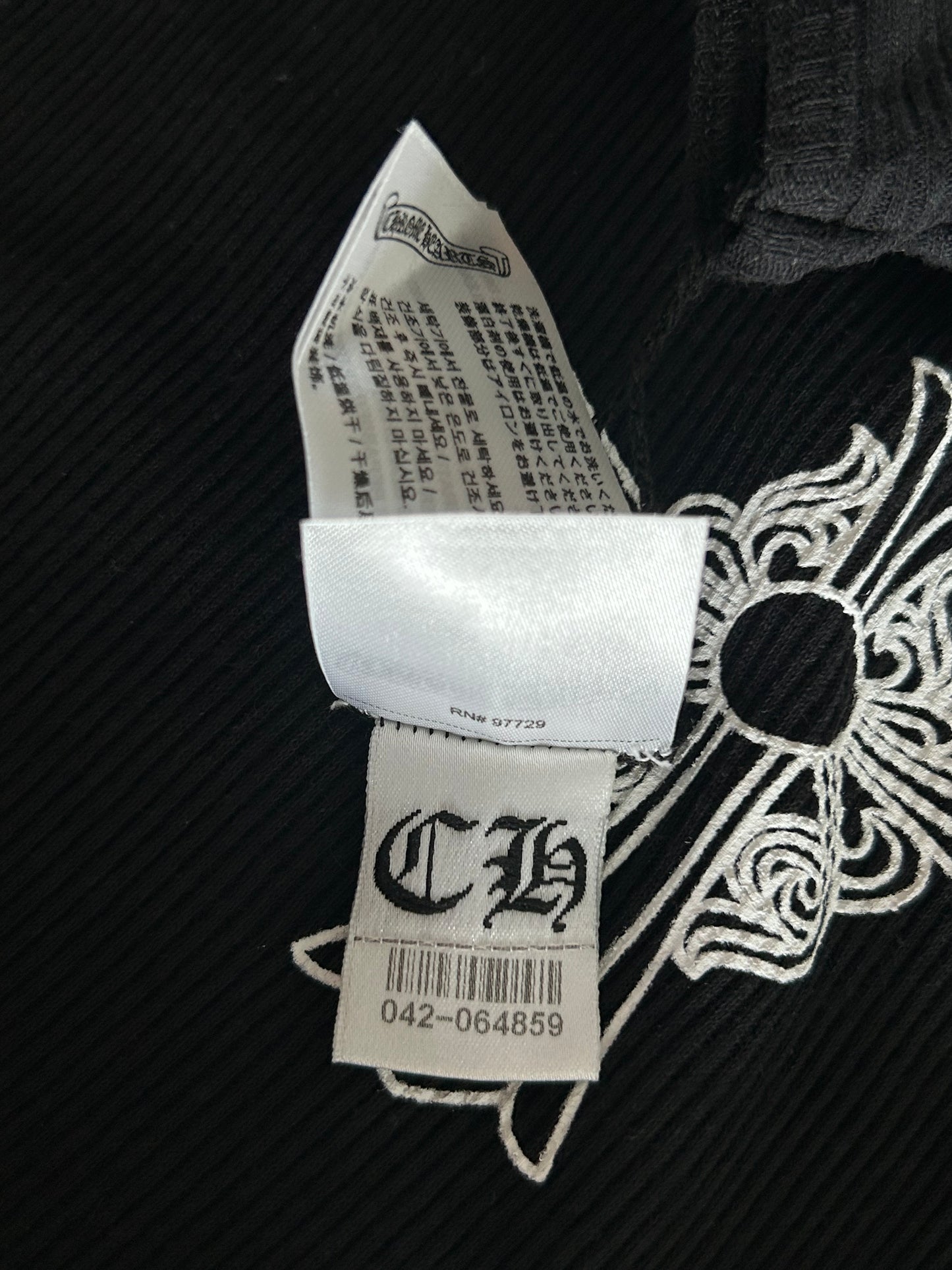 Chrome Hearts Black & White Cross Tank Top