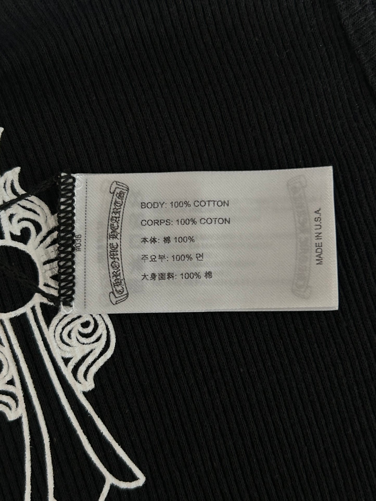 Chrome Hearts Black & White Cross Tank Top