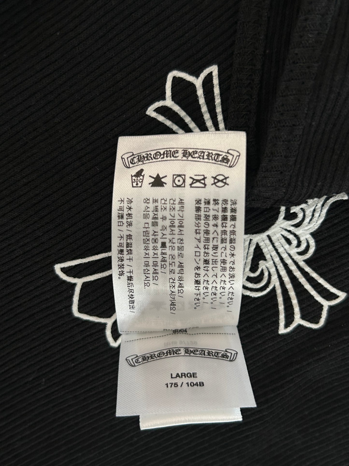 Chrome Hearts Black & White Cross Tank Top