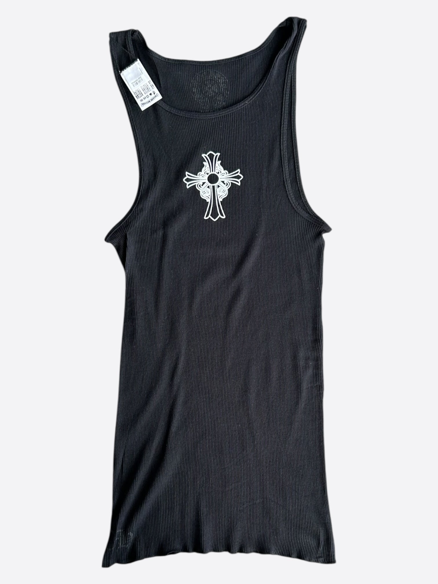 Chrome Hearts Black & White Cross Tank Top Chrome Hearts Black & White Cross Tank Top