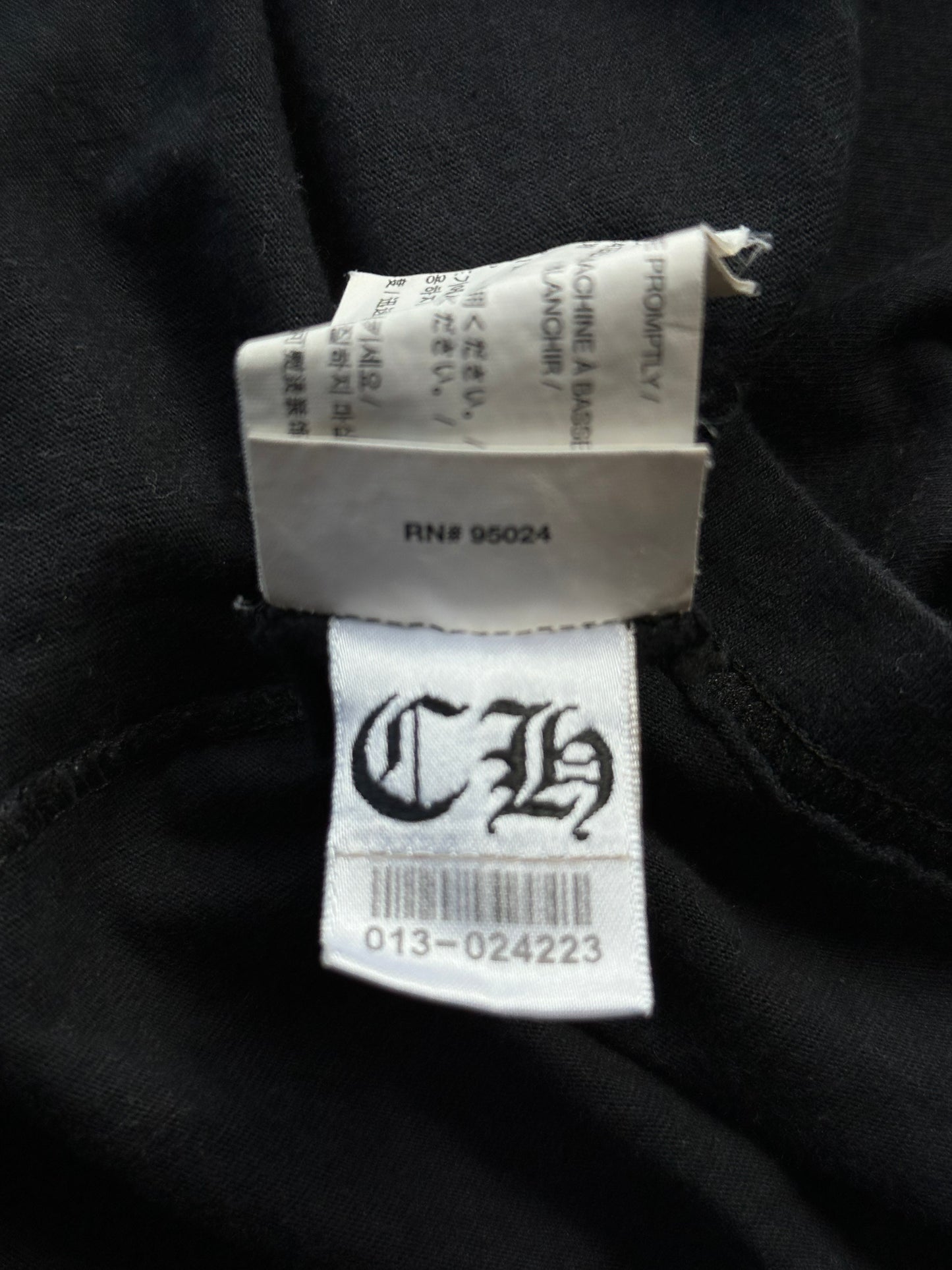 Chrome Hearts Silver Horseshoe Logo T-Shirt