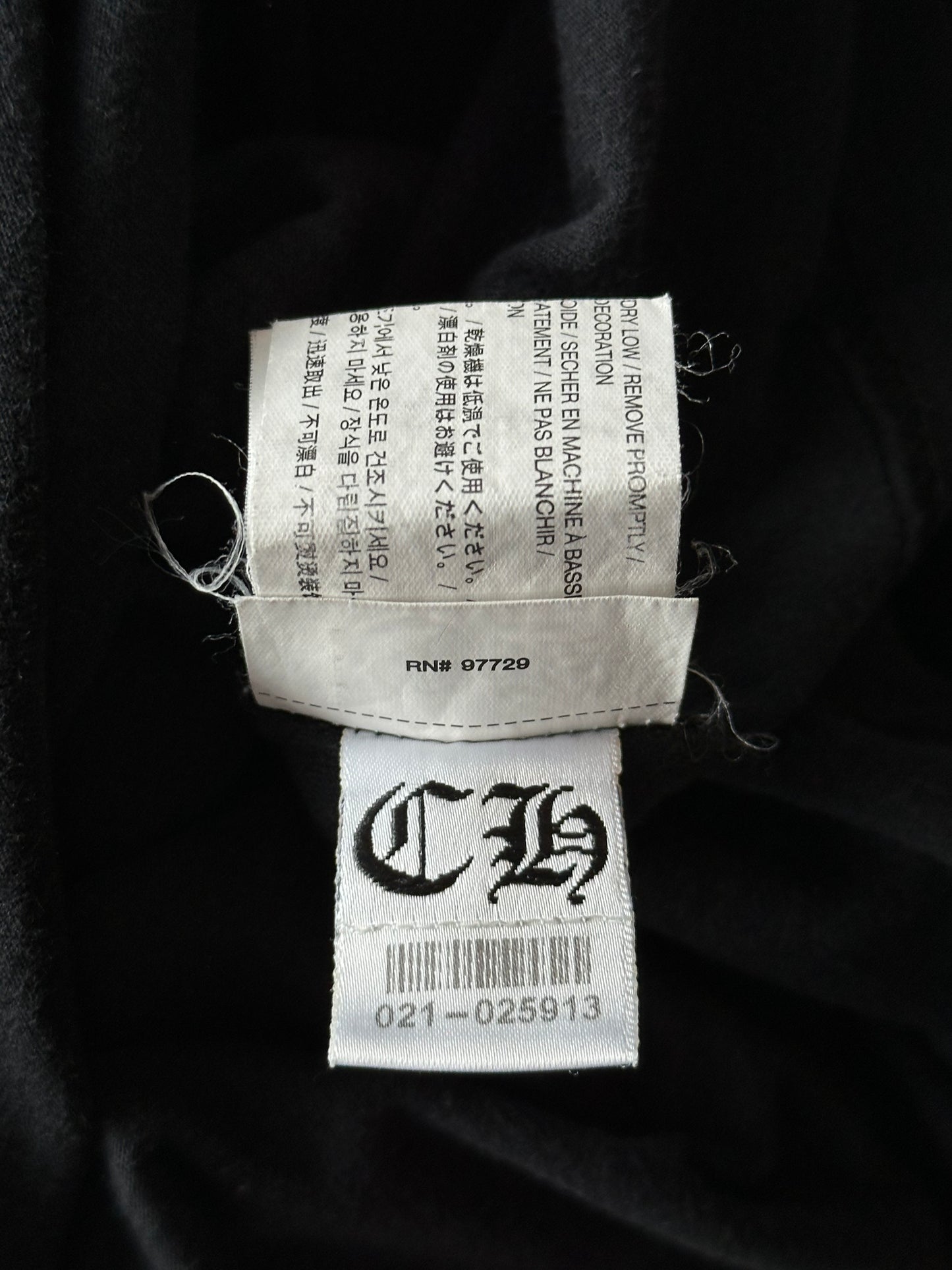 Chrome Hearts Black & White Cemetery Cross Logo T-Shirt